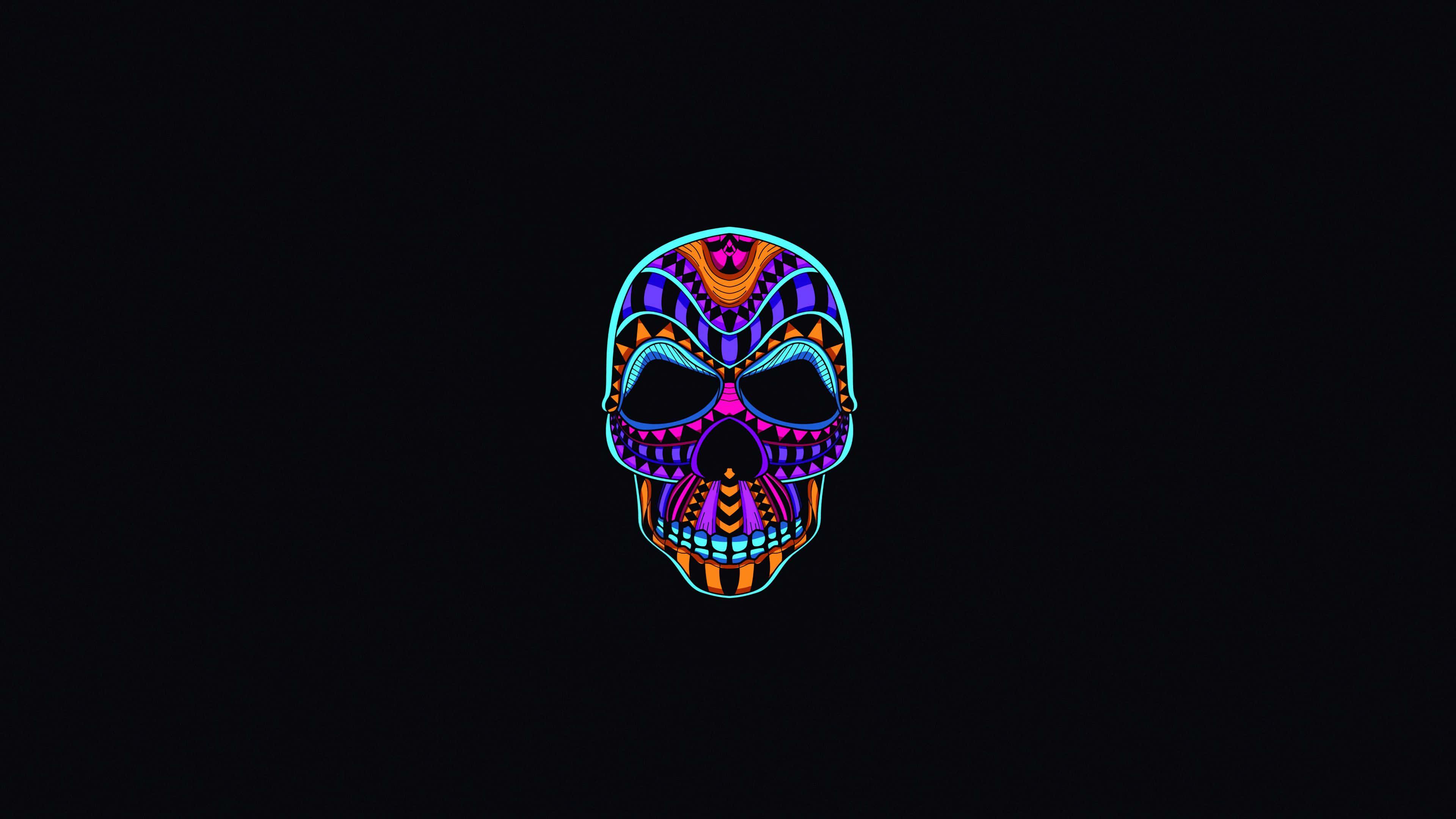 Skull Background — 3840x2160 wallpaper