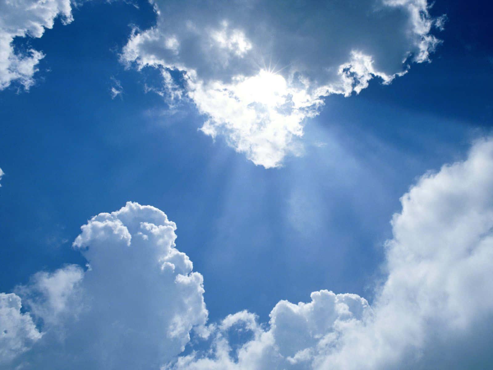 Sky Background Clouds Covering Sun — 1600x1200 wallpaper
