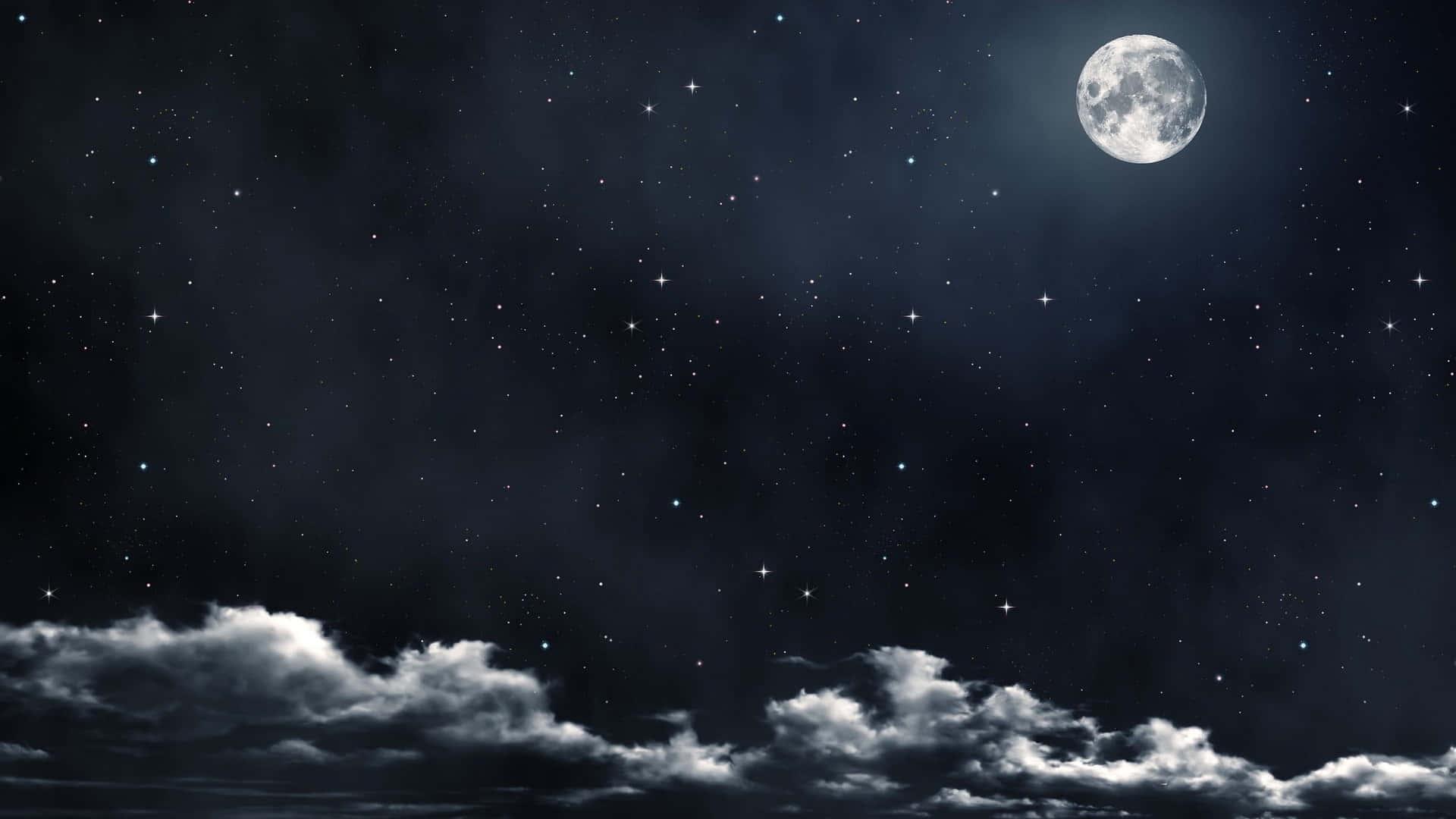 Sky Background Starry Night Sky — 1920x1080 wallpaper