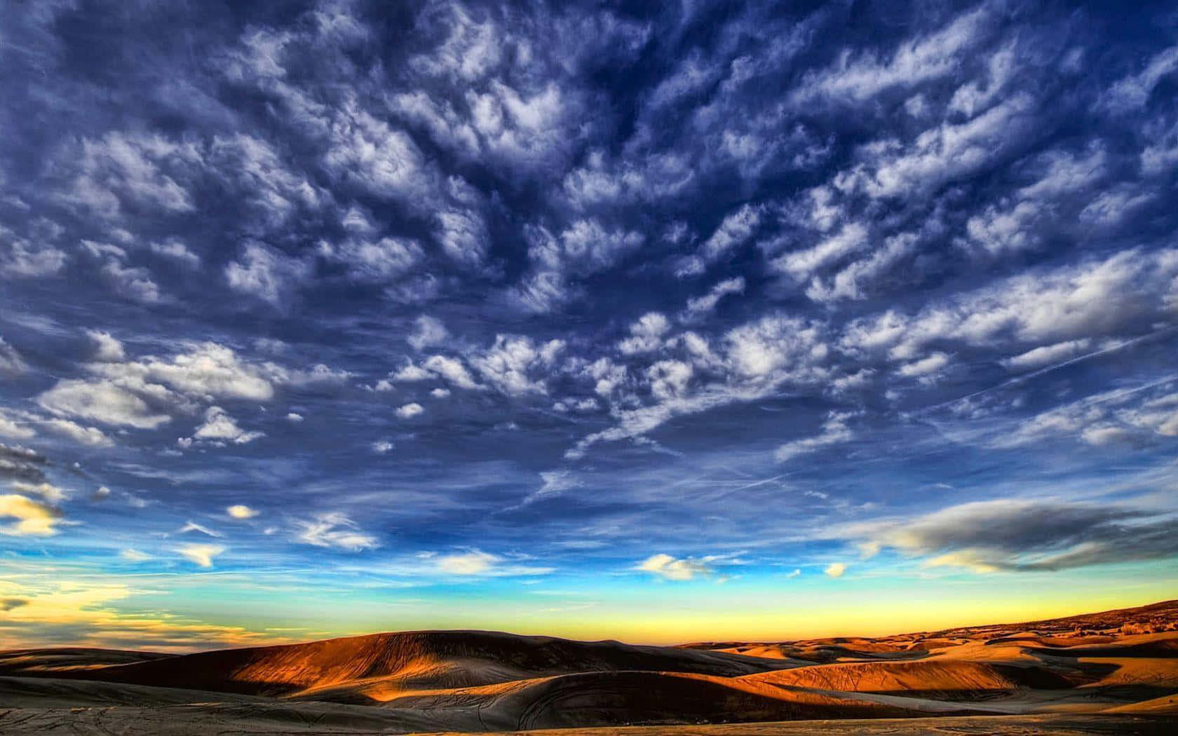 Sky Background Thin White Clouds — 1680x1050 wallpaper