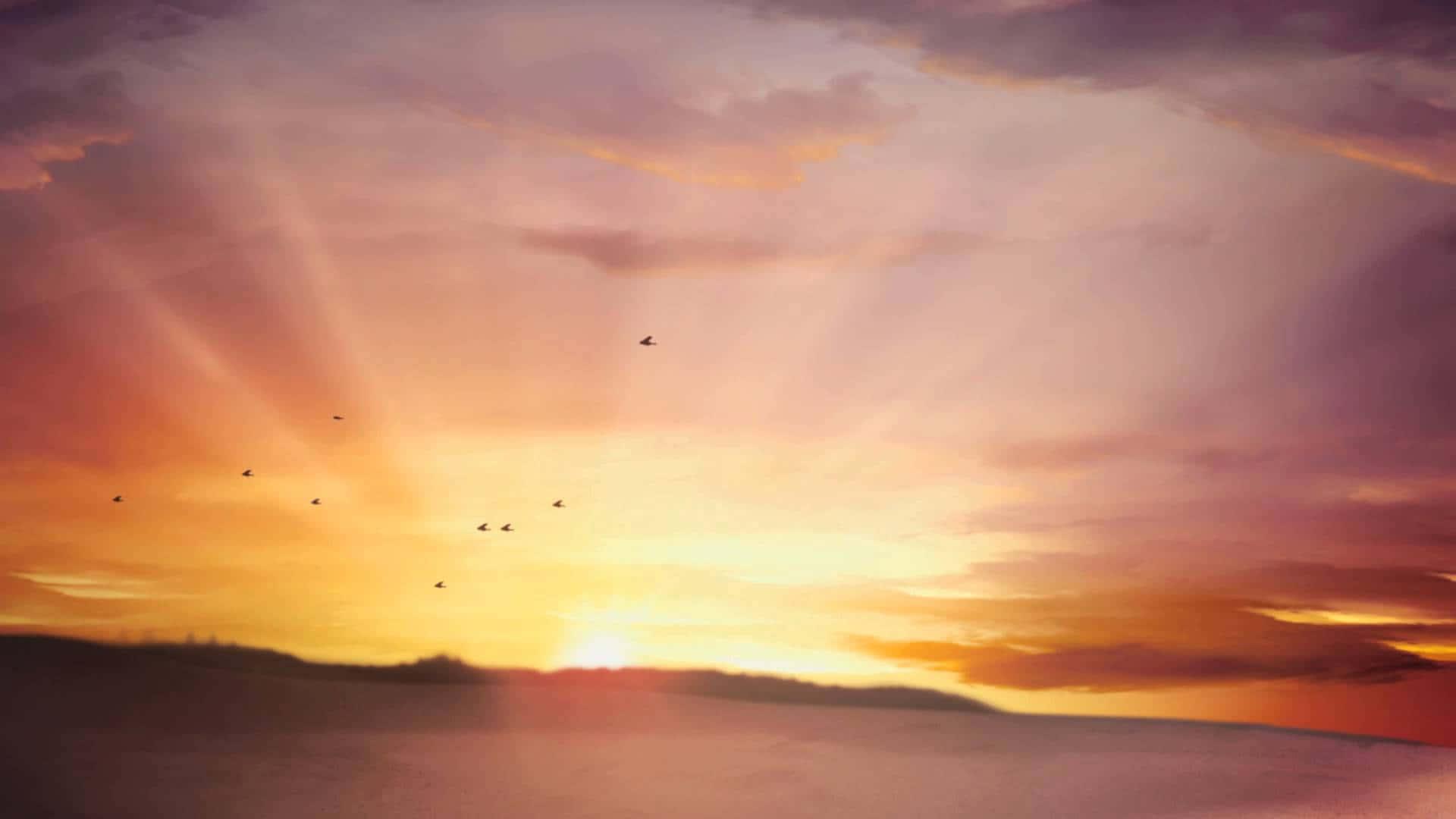 Sky Background Yellow Light — 1920x1080 wallpaper