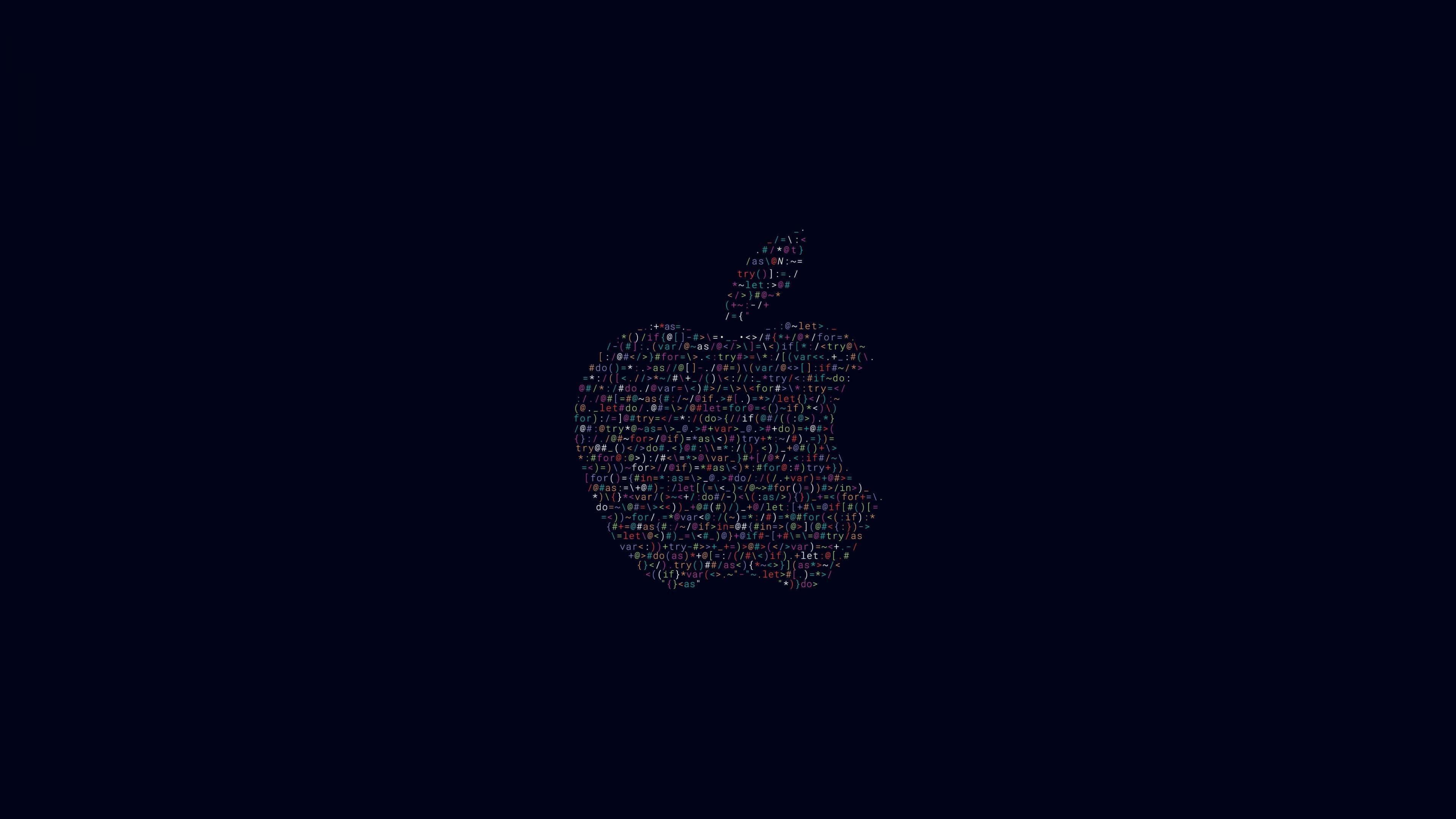 Sleek Apple Logo on Abstract Blue Background — 3840x2160 wallpaper