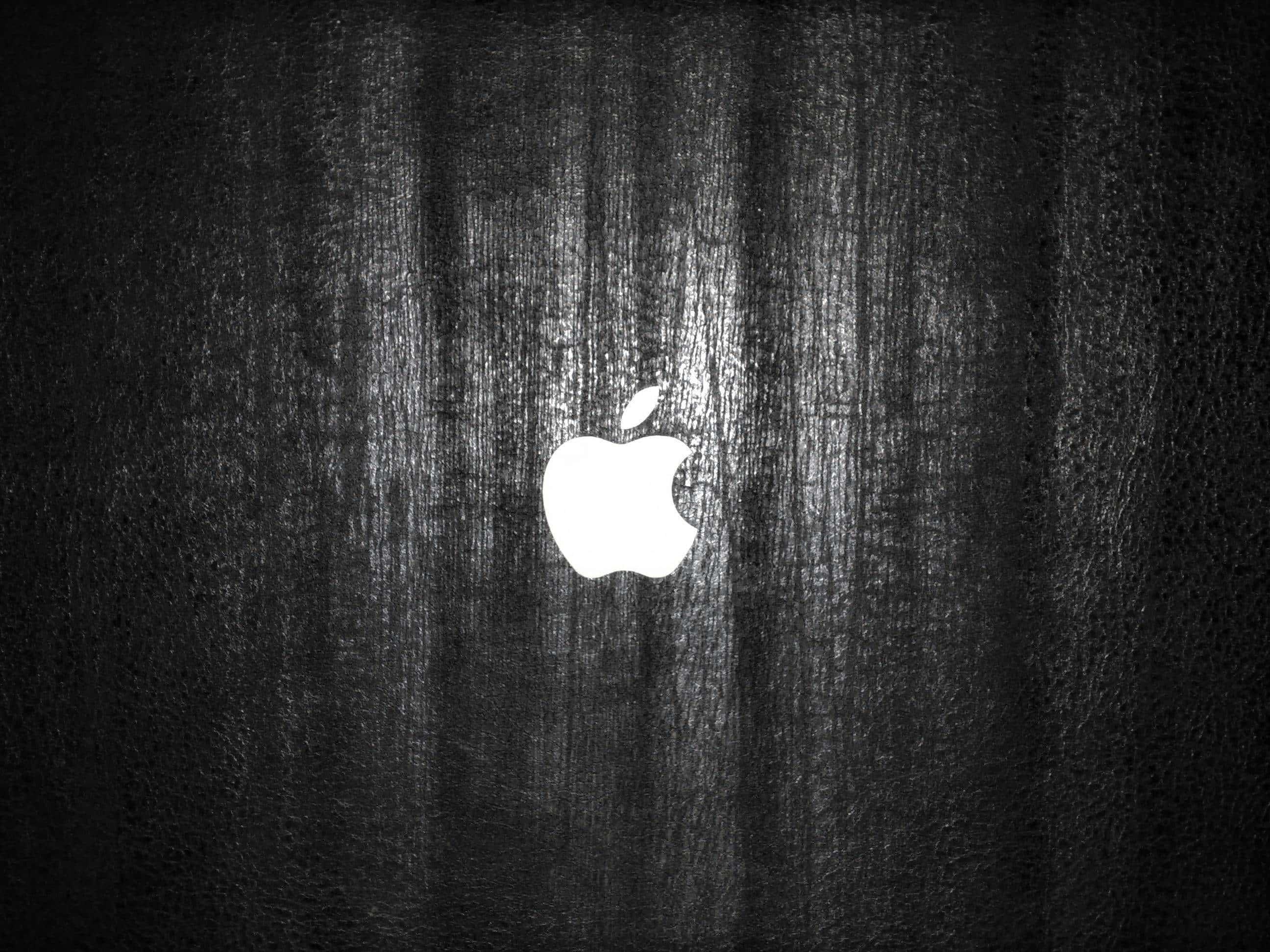 Sleek Apple Logo on Gradient Background — 2592x1944 wallpaper