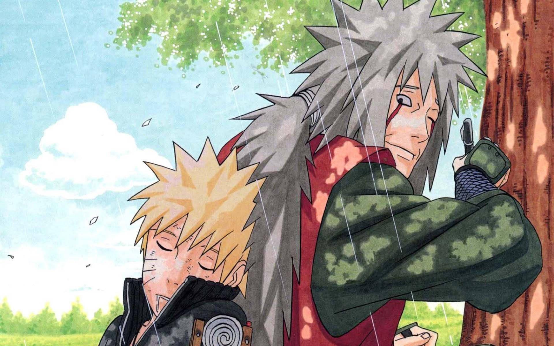 Sleeping Naruto With Jiraiya — 1920x1200 wallpaper