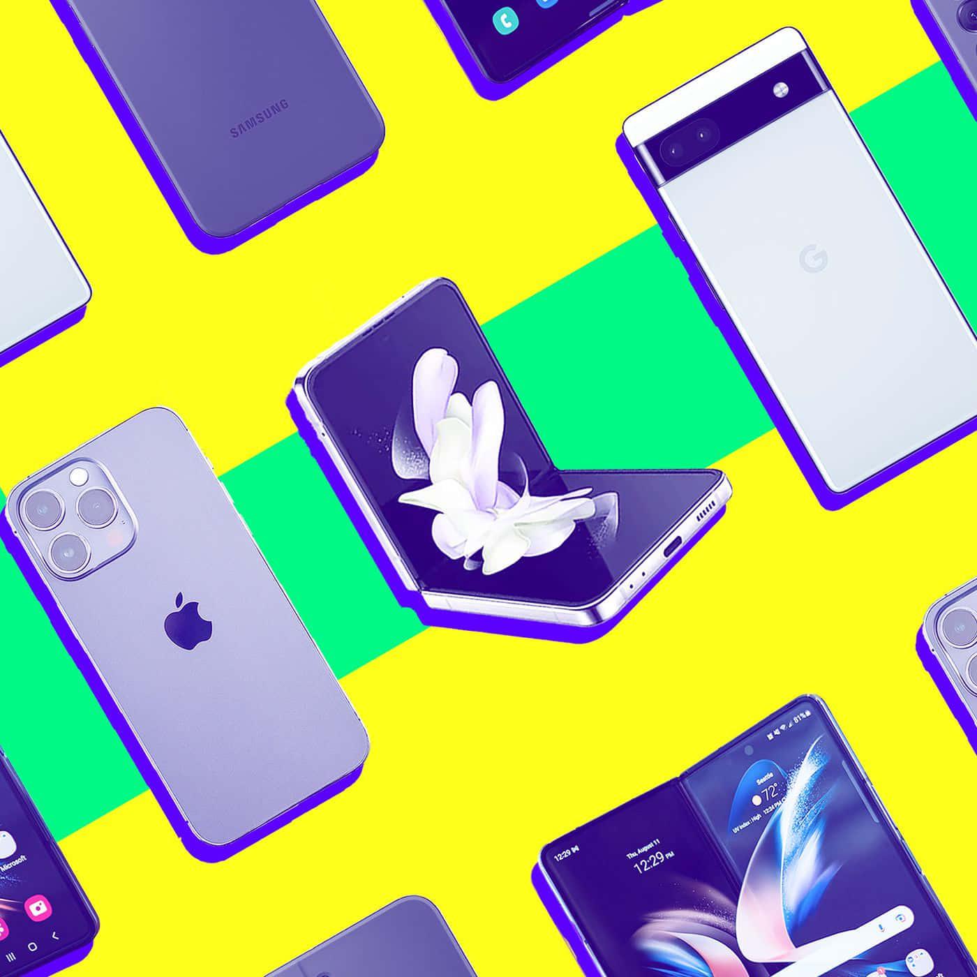 Smart Phone in Hand — 1400x1400 wallpaper