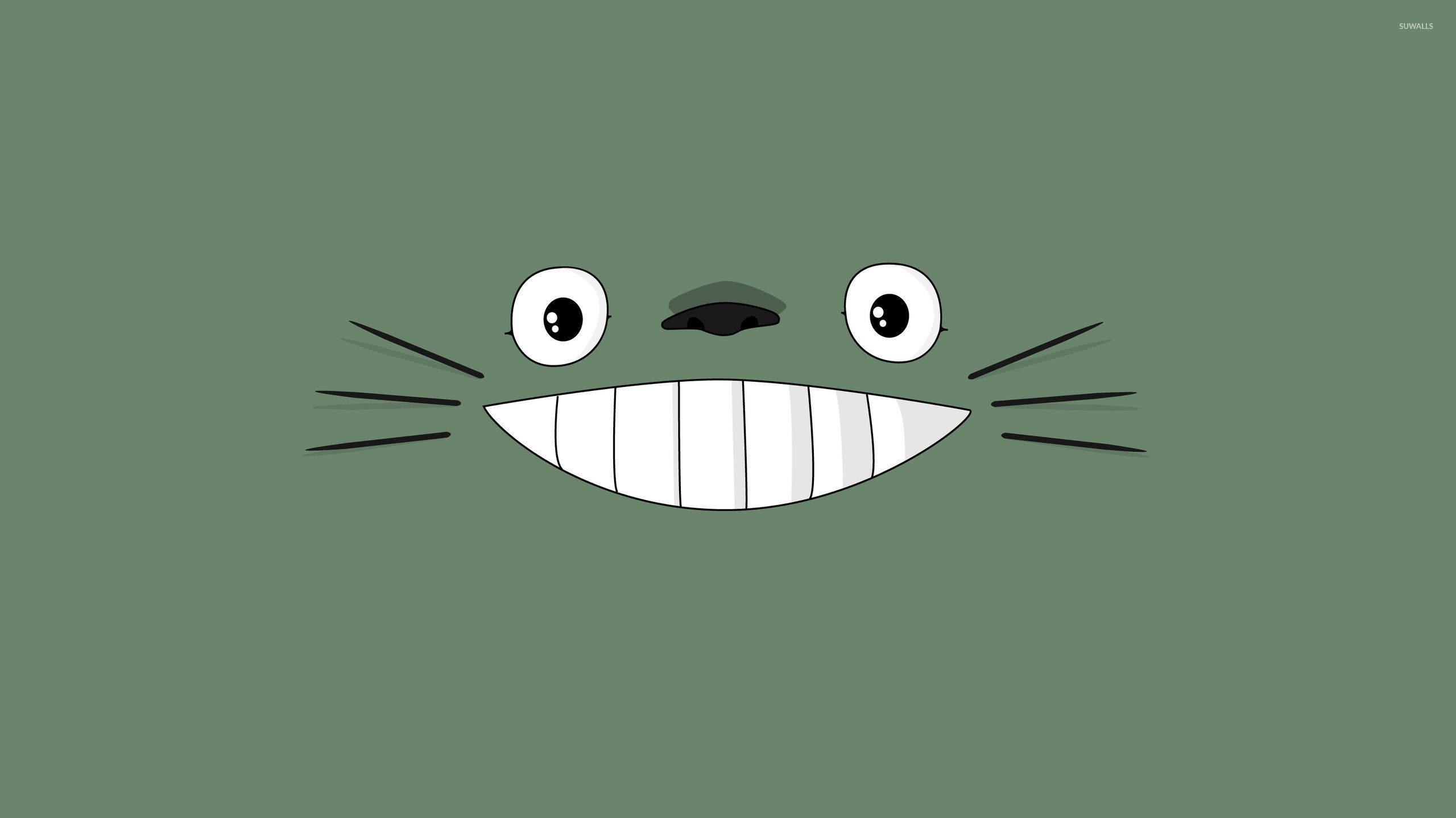 Smile with Totoro — 2560x1440 wallpaper