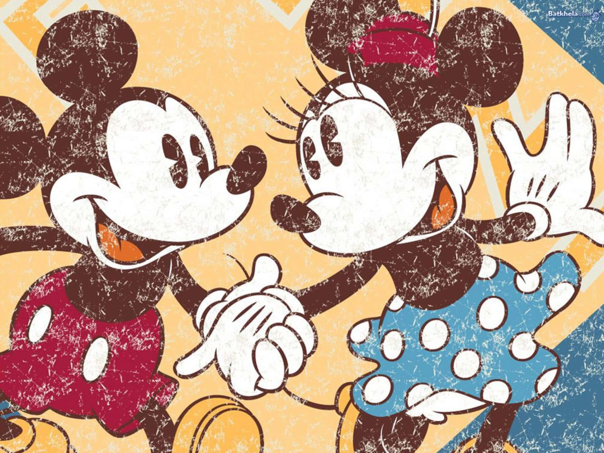 Smiling Mickey Mouse Enjoying the Sunshine — 1920x1440 wallpaper