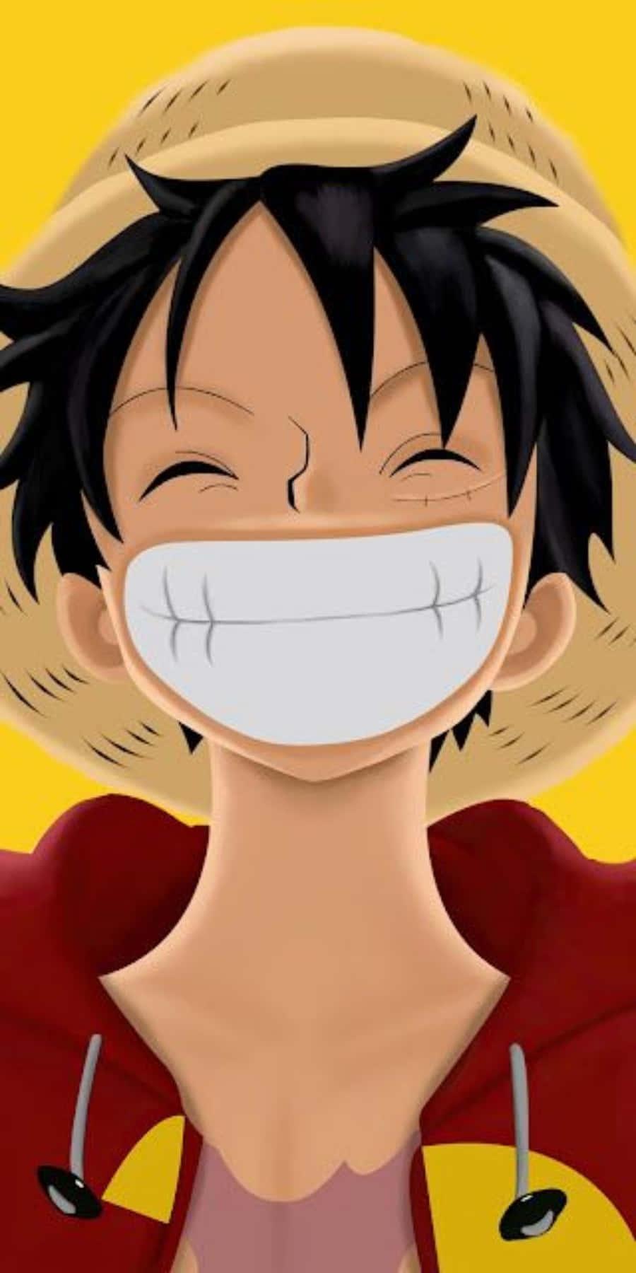 Smiling One Piece Luffy Phone — 900x1800 wallpaper