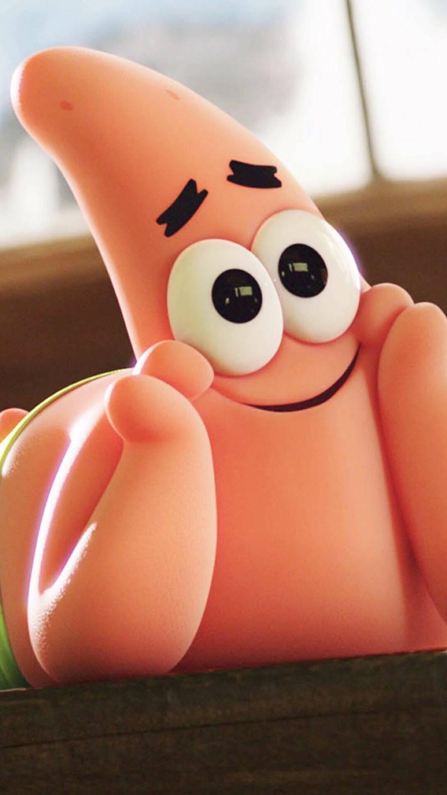 Smiling Patrick Cartoon IPhone — 900x1600 wallpaper