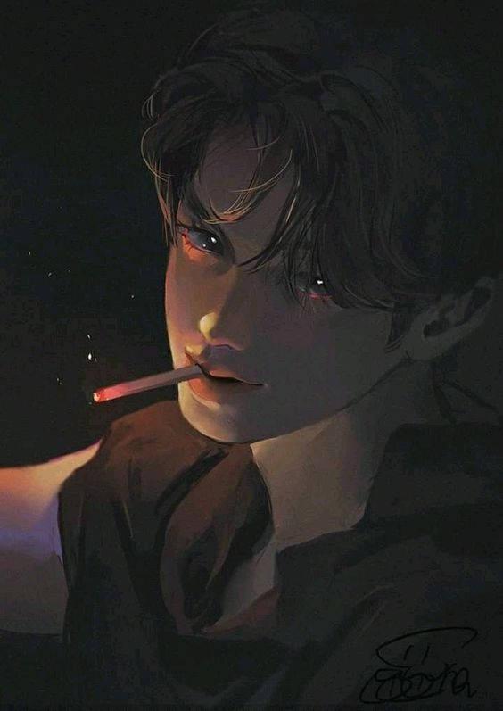 Smoking Bad Boy Anime — 564x797 wallpaper