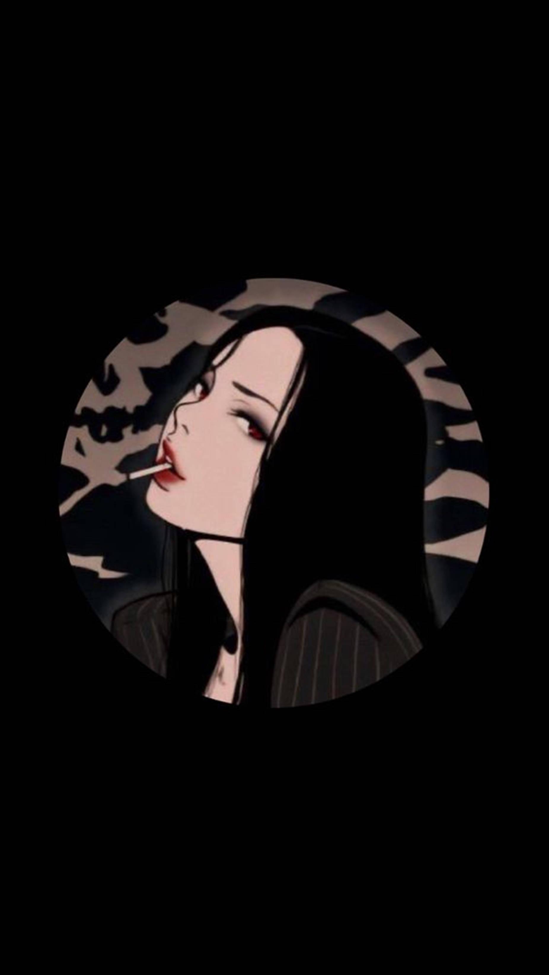 Smoking Girl Baddie Unique Cool PFP Vector Art — 1852x3290 wallpaper