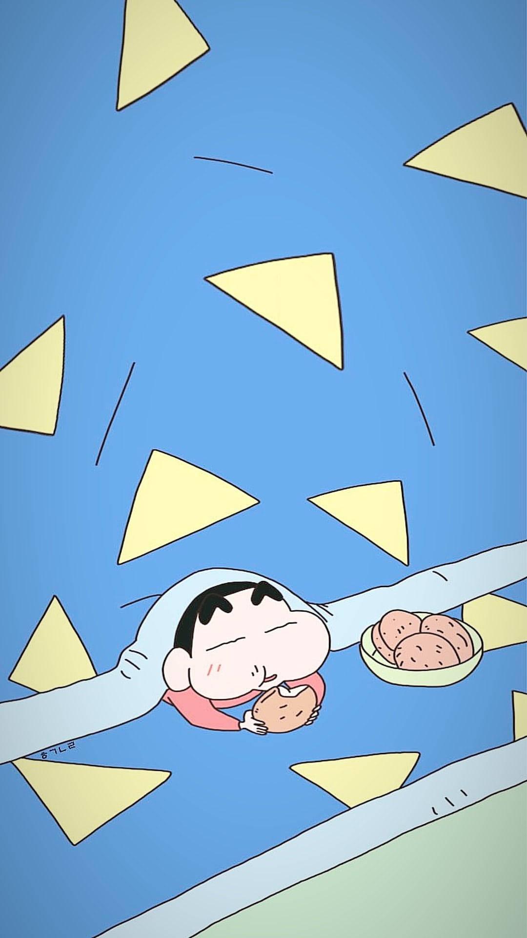 Snacking Shinchan Aesthetic — 1080x1920 wallpaper
