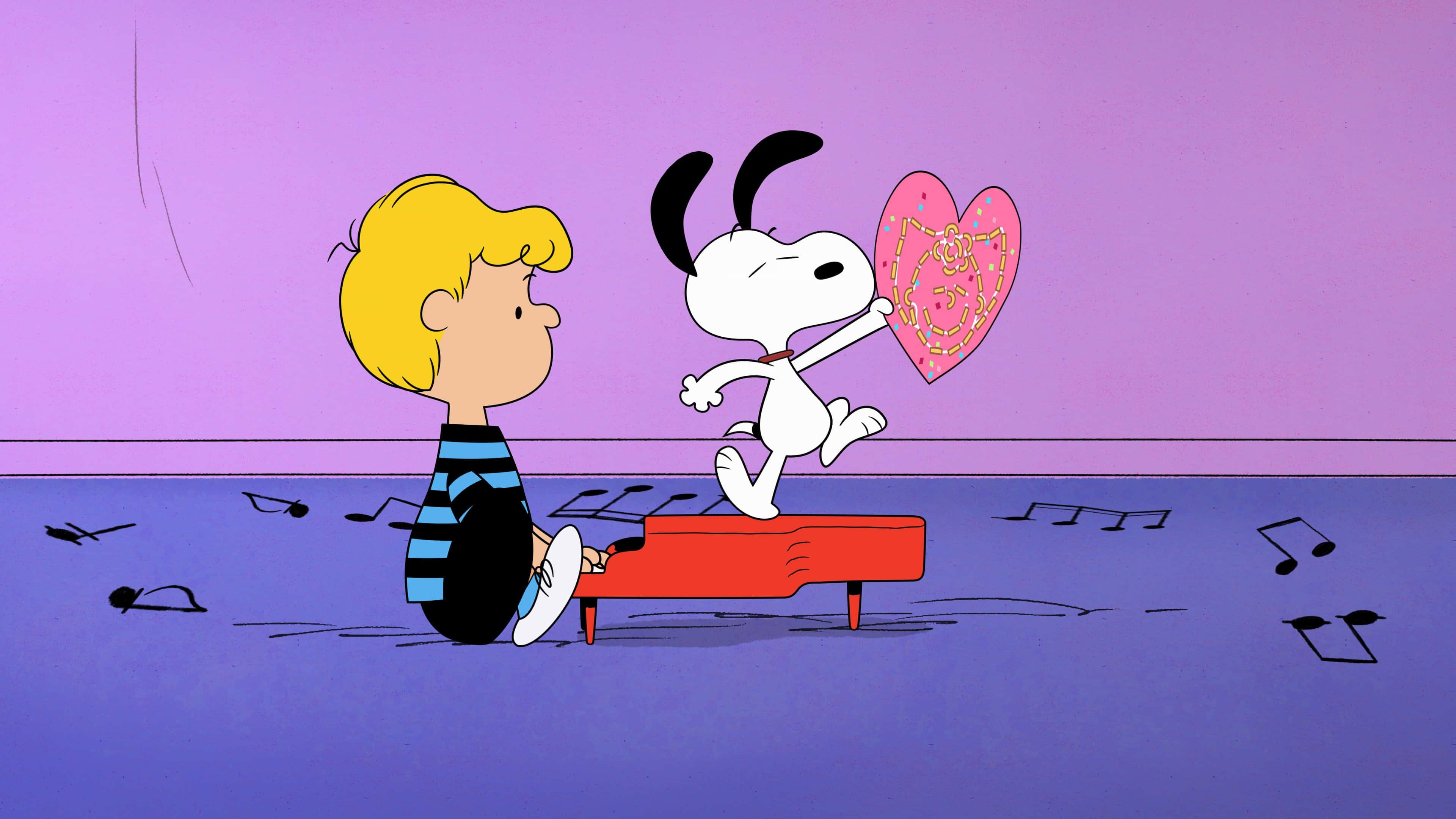 Snoopy Riding His Big Red Dog House — 3840x2160 wallpaper