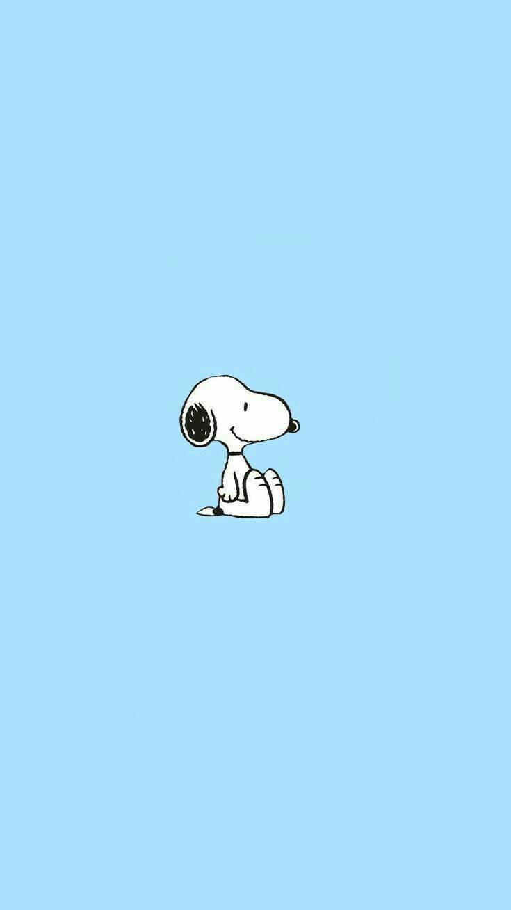 Snoopy Sitting in Style — 735x1308 wallpaper