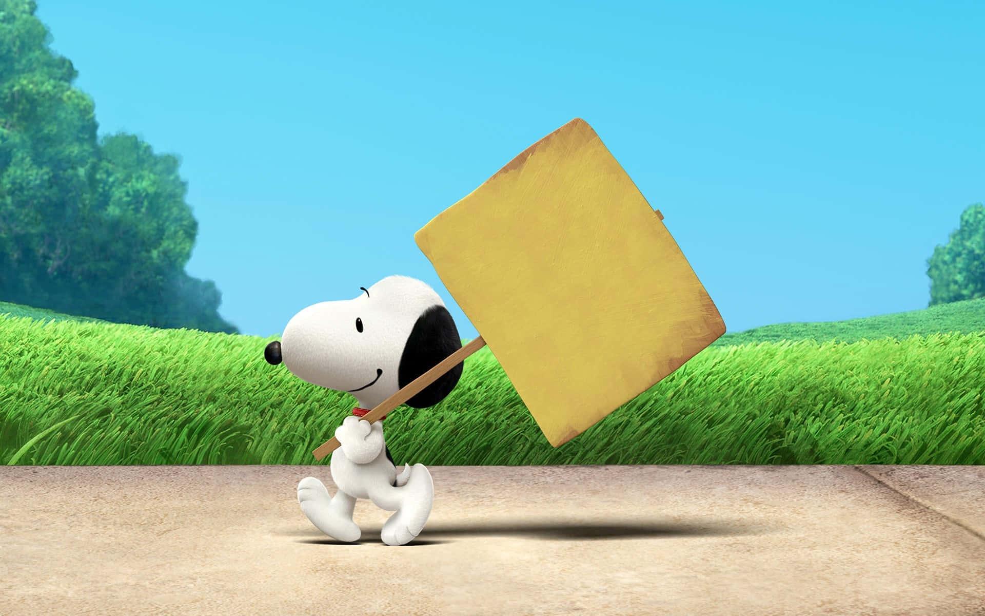 Snoopy Taking a Break — 1920x1200 wallpaper