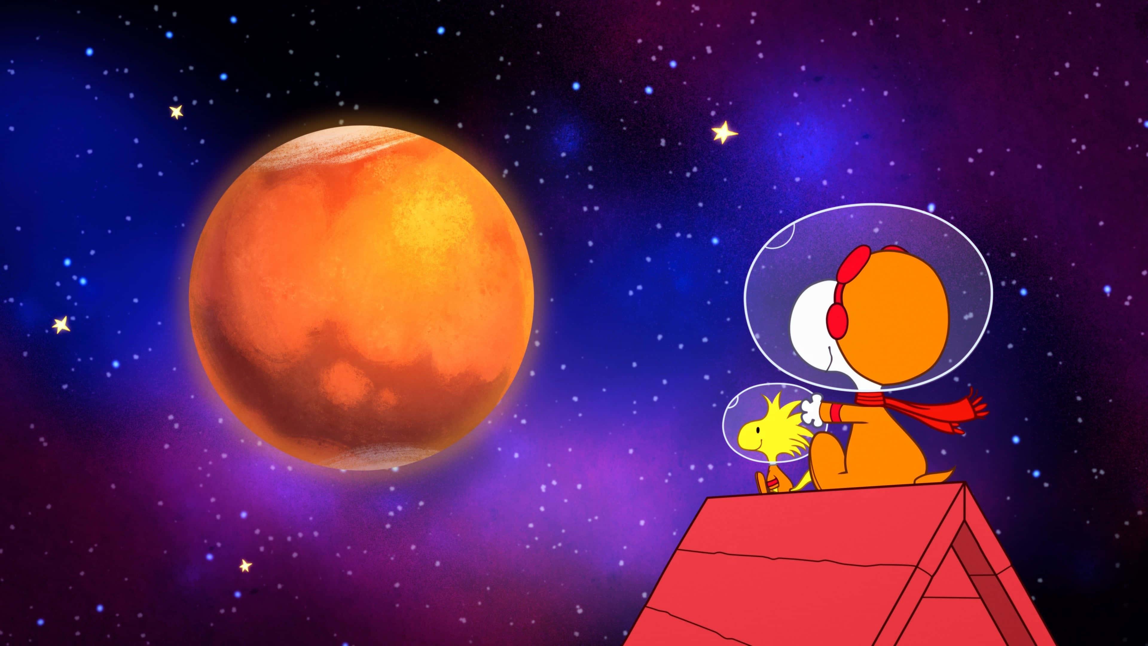 Snoopy Taking a Walk — 3840x2160 wallpaper