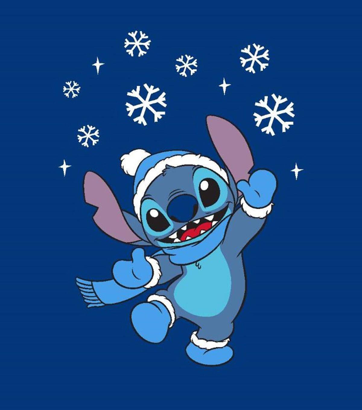 Snowy Cute Stitch — 1200x1360 wallpaper
