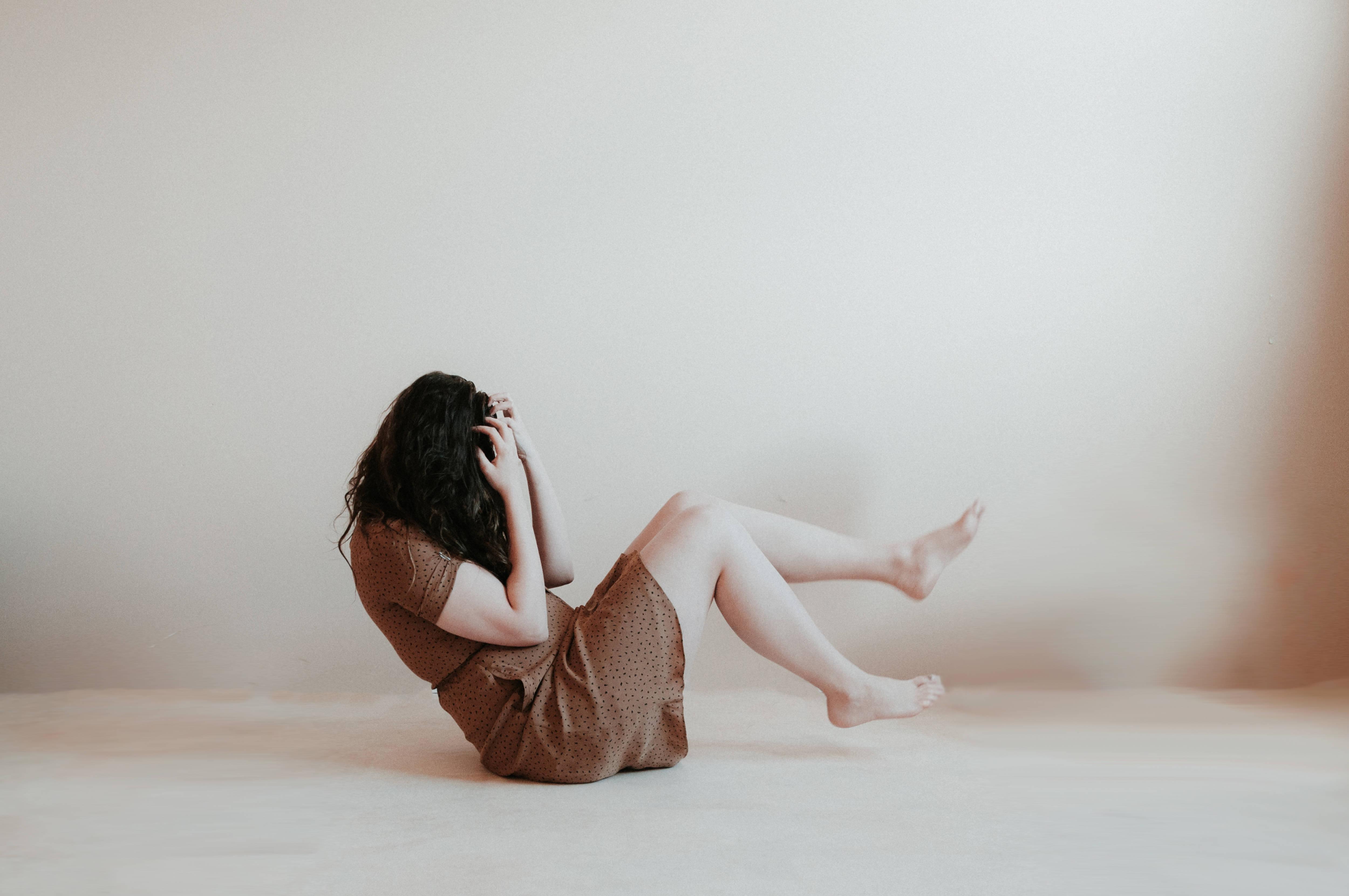 So Sad Lady On the Floor — 5000x3321 wallpaper