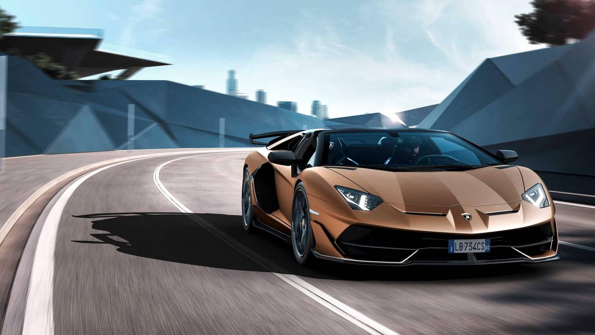 Soaring Through Streets in a Lamborghini Aventador SVJ — 1920x1080 wallpaper
