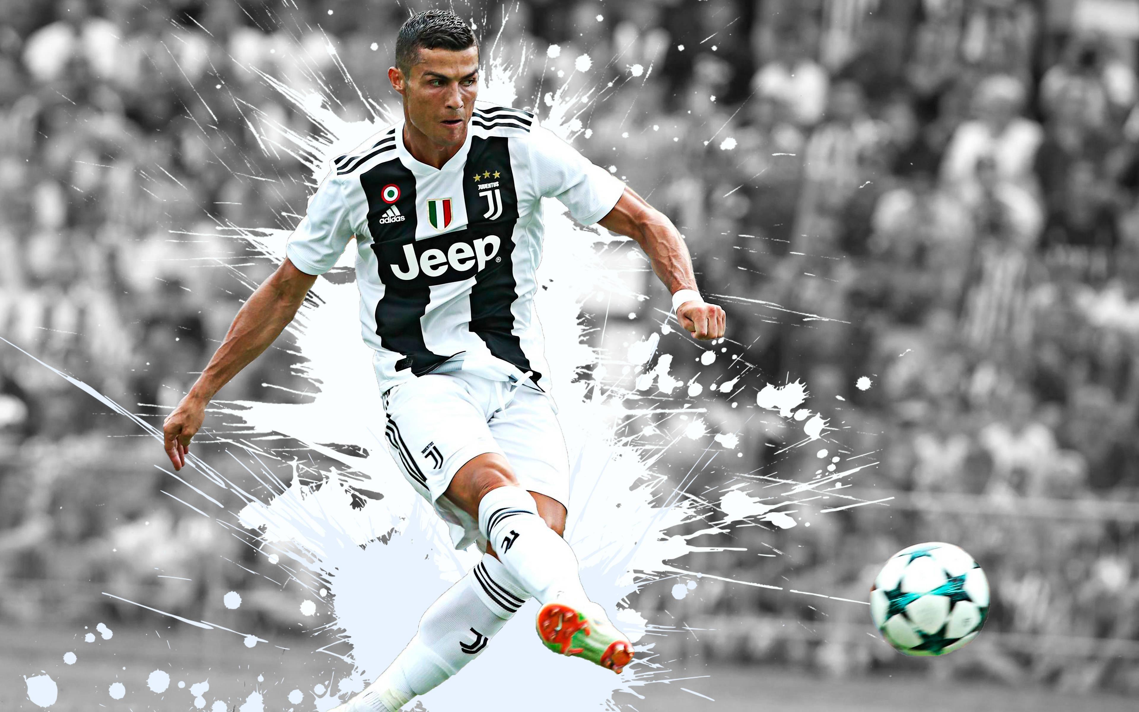 Soccer Art Cristiano Ronaldo Hd 4k — 3840x2400 wallpaper