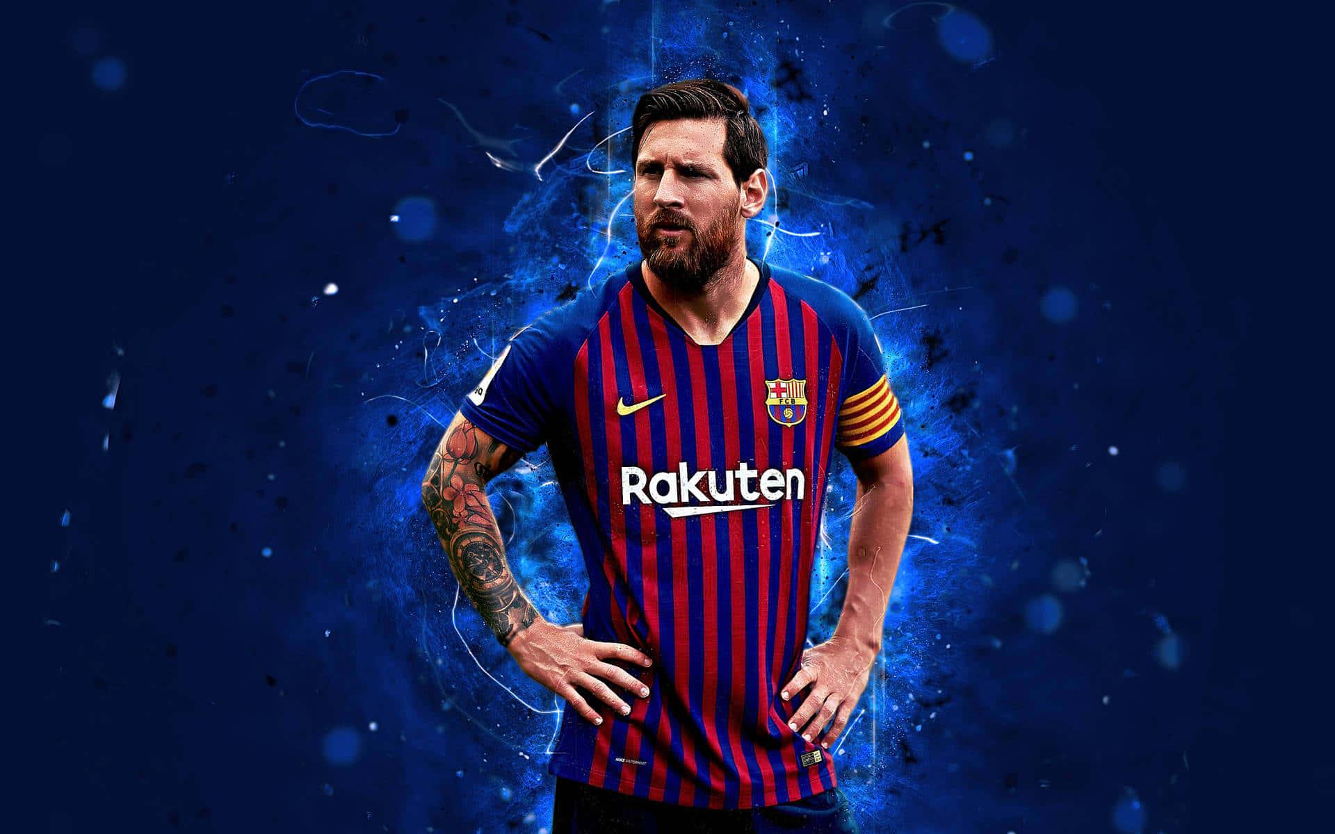 Soccer legend Lionel Messi radiating cool confidence — 1920x1200 wallpaper
