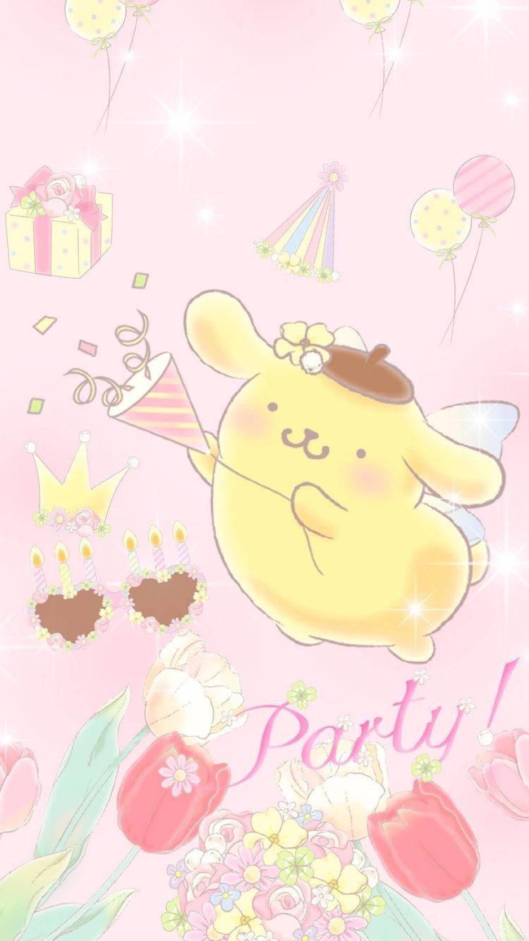 Soft and Cuddly Sanrio Pompompurin — 750x1333 wallpaper