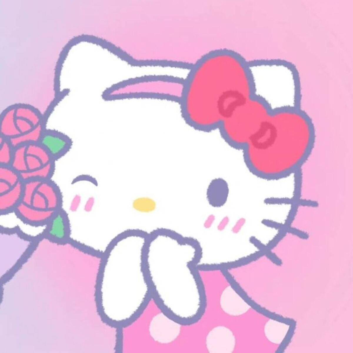 Soft Pink Hello Kitty PFP — 1200x1200 wallpaper