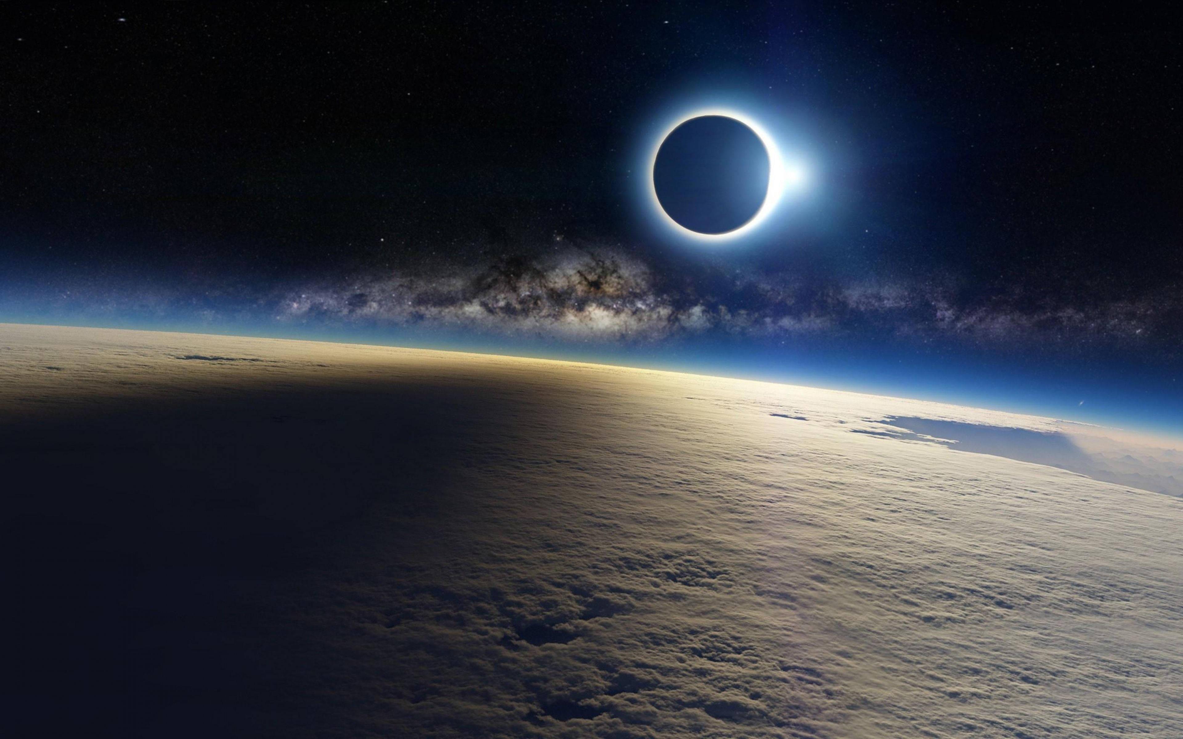 Solar Eclipse HD 4k Space — 3840x2400 wallpaper