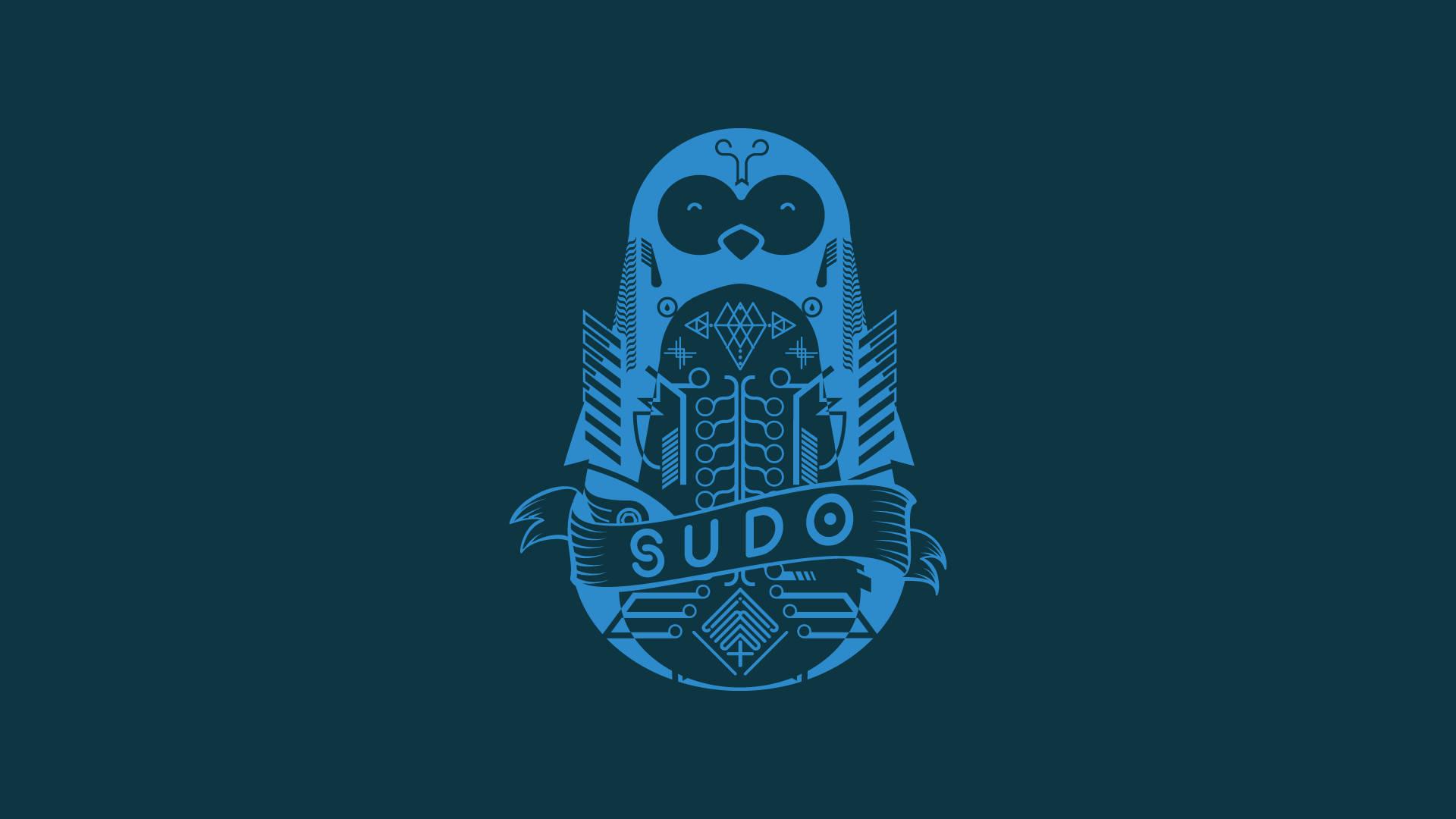 Solarized Dark Sudo Linux Logo — 1920x1080 wallpaper