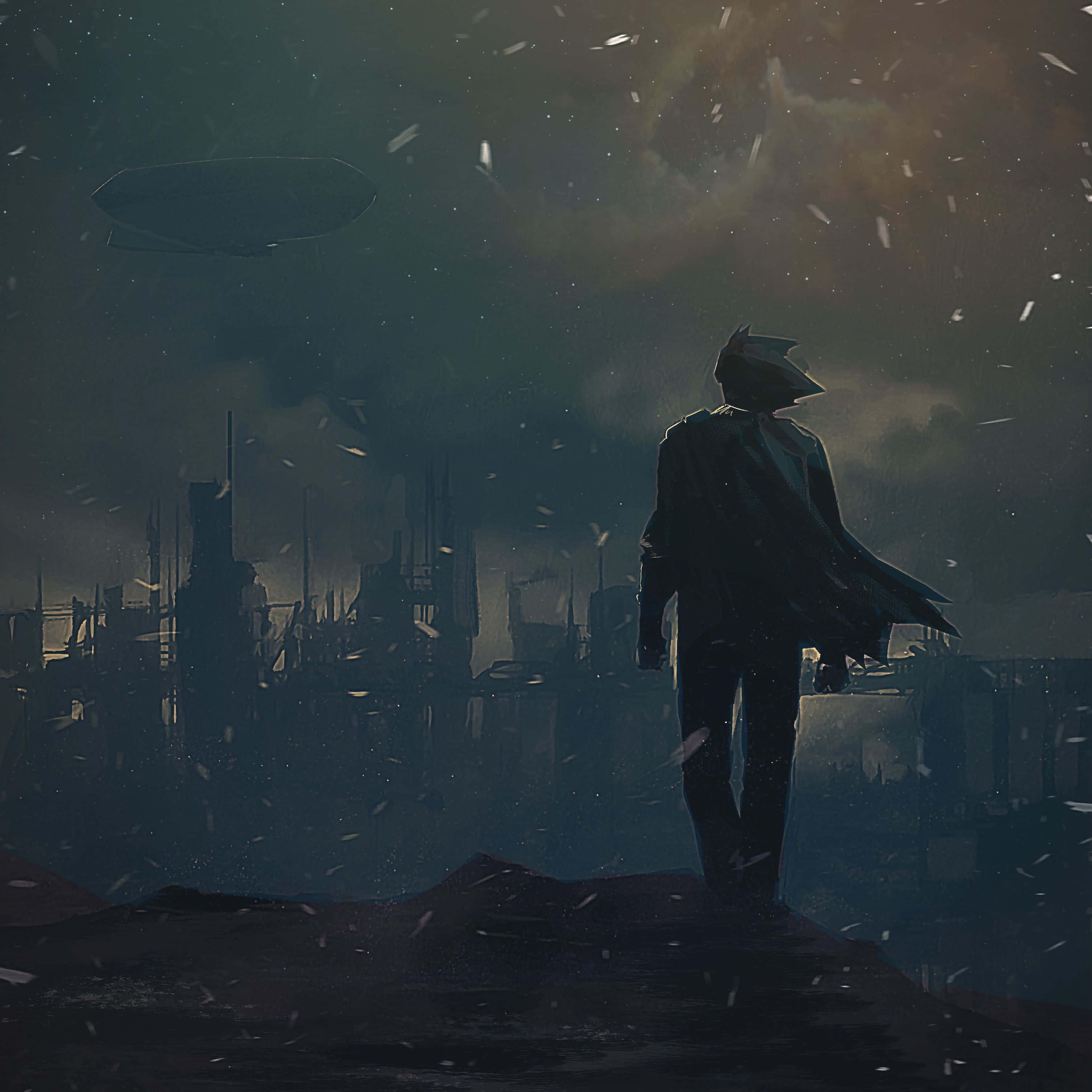 Solitude in Reflection: A Touched Soul — 3543x3543 wallpaper