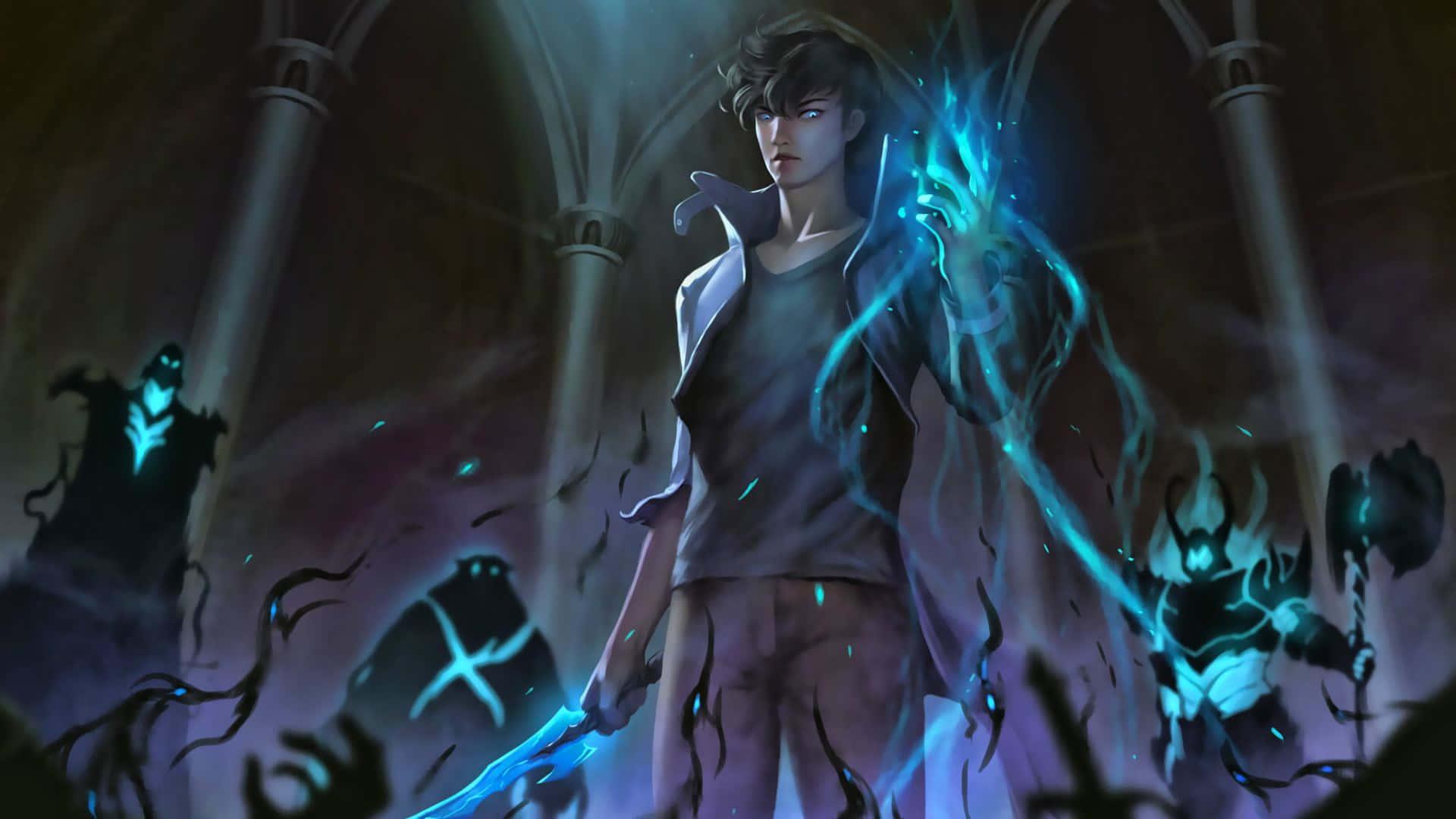 Solo Leveling background — 1920x1080 wallpaper