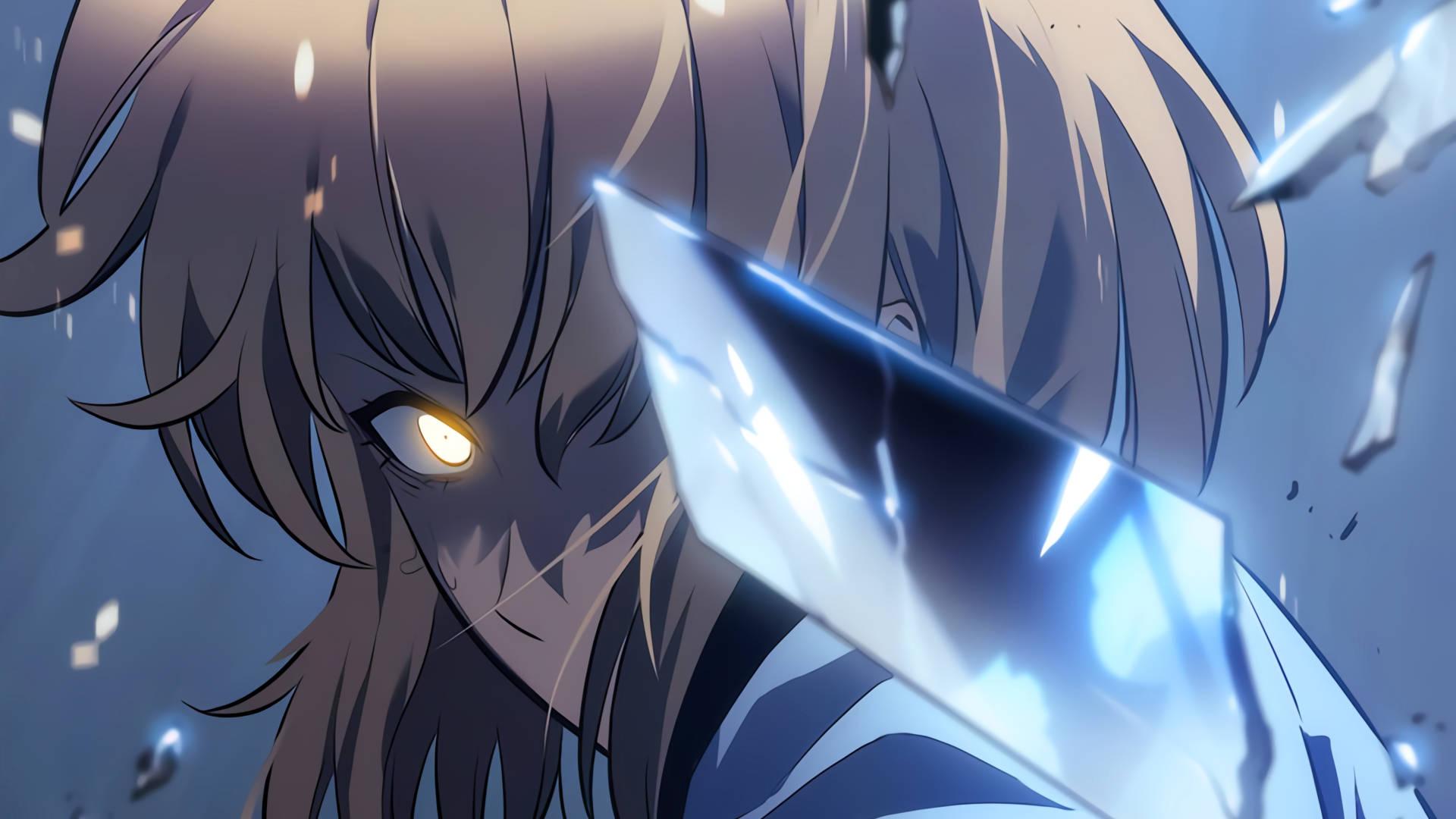 Solo Leveling Hae-In Glowing Eye — 1920x1080 wallpaper