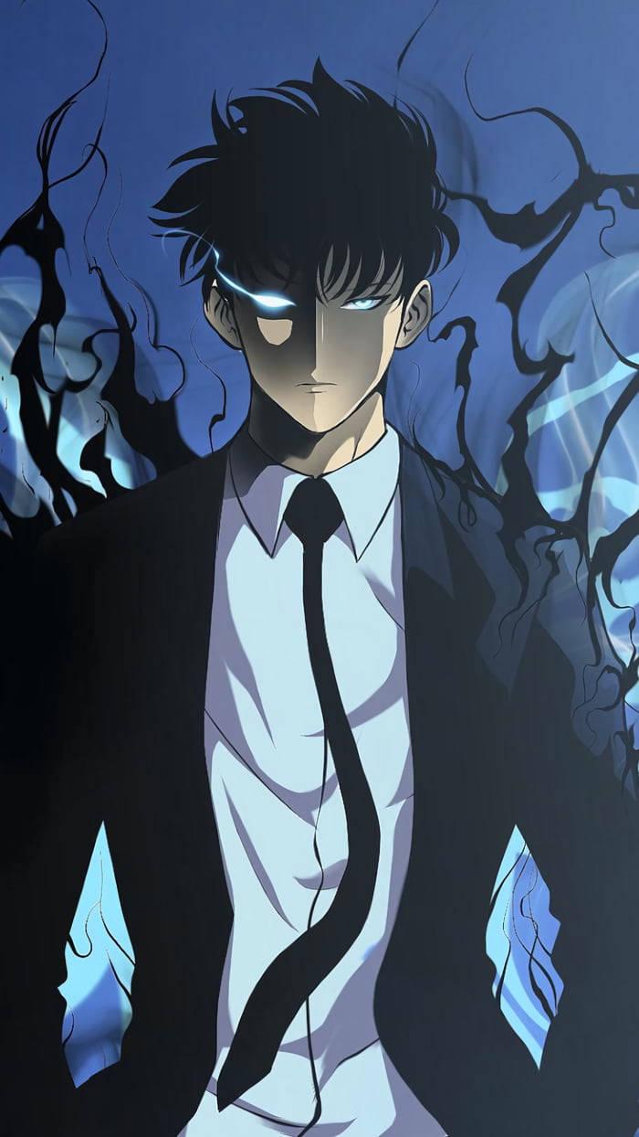 Solo Leveling Jin-Woo Necktie — 700x1244 wallpaper