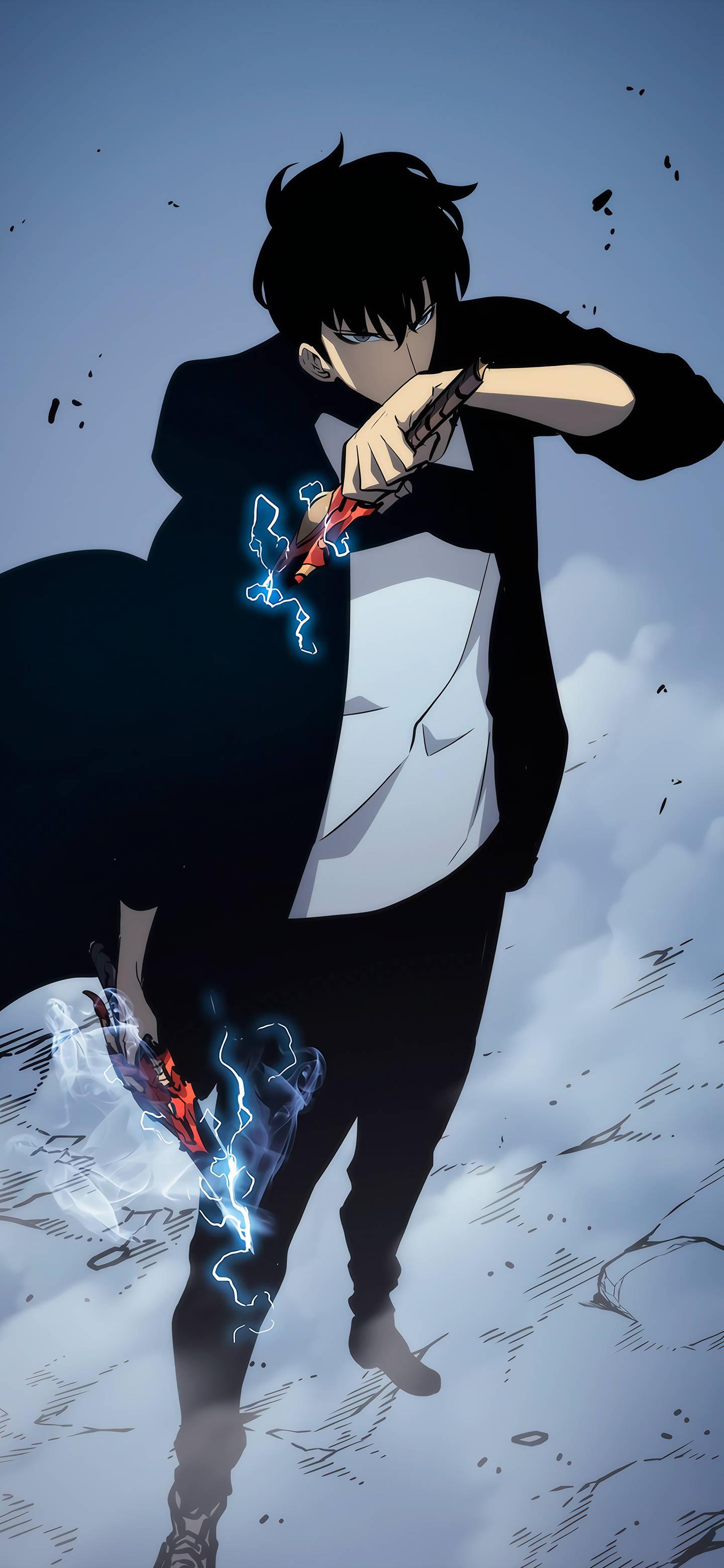 Solo Leveling Jin-Woo Weapons — 1440x3120 wallpaper