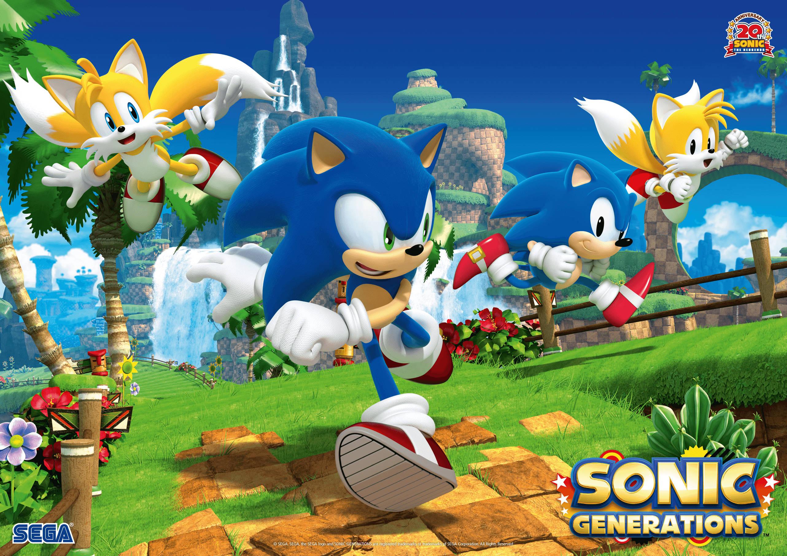 Sonic and Tails team up for adventure in Sonic Generations — 2564x1813 wallpaper
