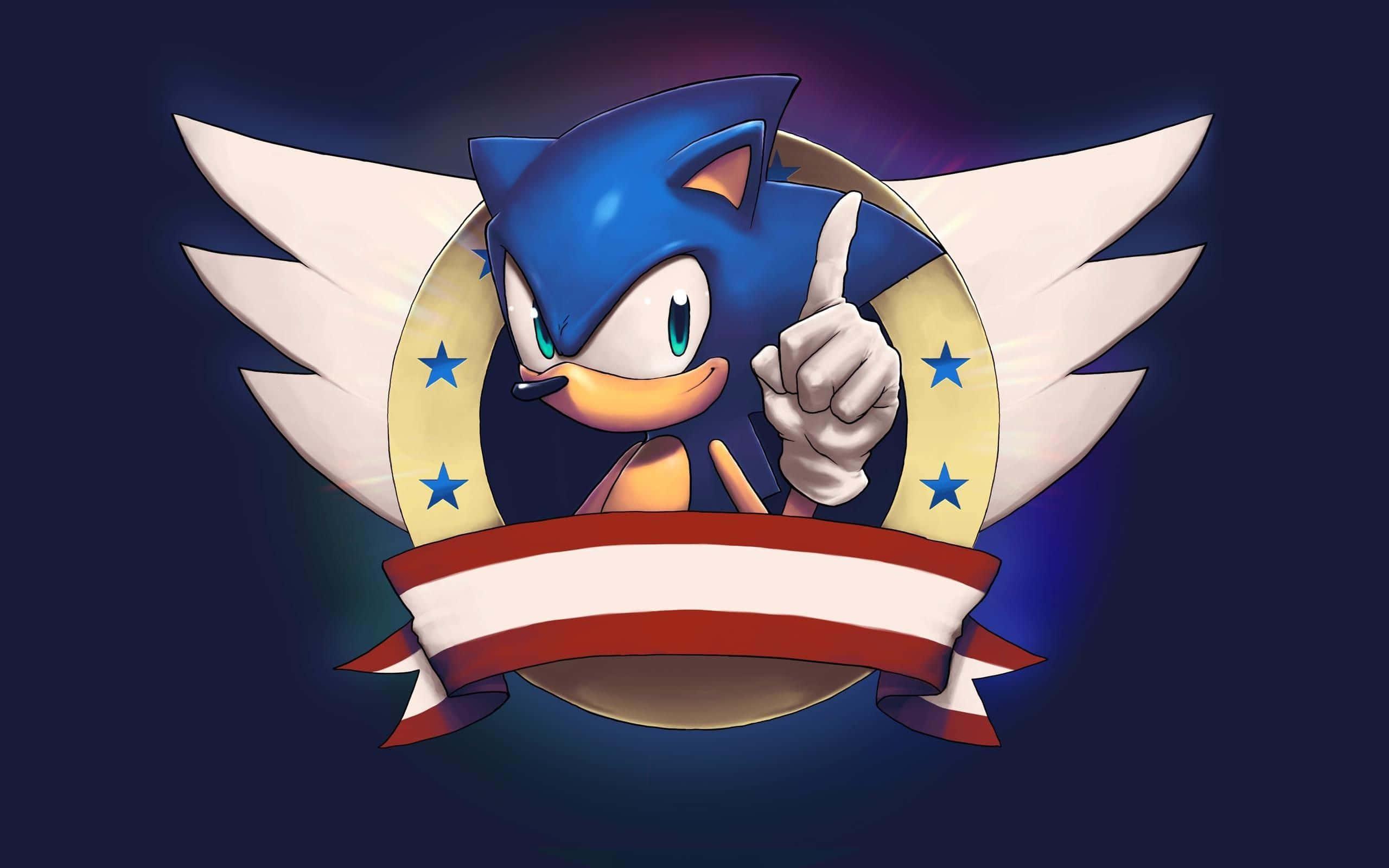 Sonic background — 2560x1600 wallpaper