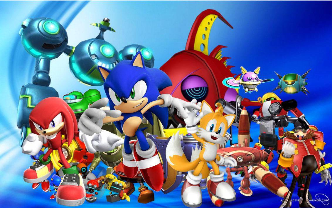 Sonic, Tails, and Knuckles ready to take on the world — 1131x707 wallpaper