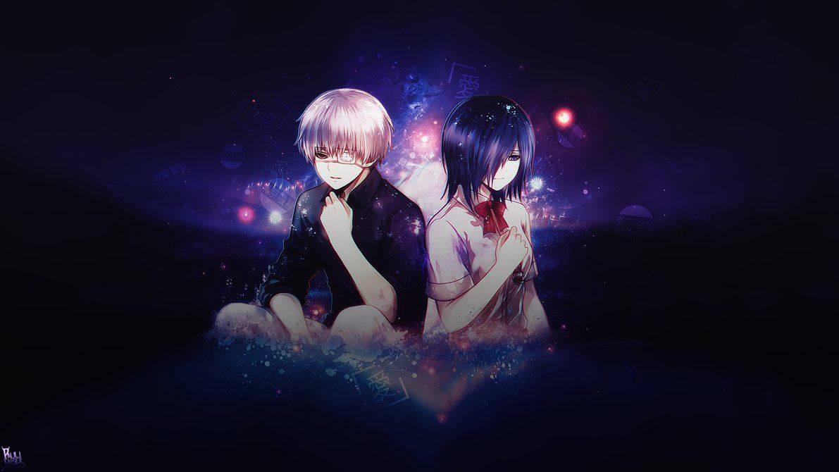 Soulmates Touka and Kaneki Together in the Tokyo Ghoul World — 1191x670 wallpaper