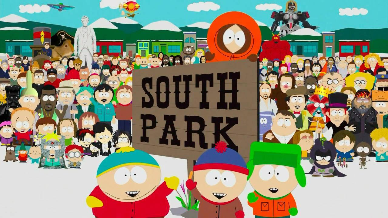 South Park All Cast Poster — 1280x720 wallpaper