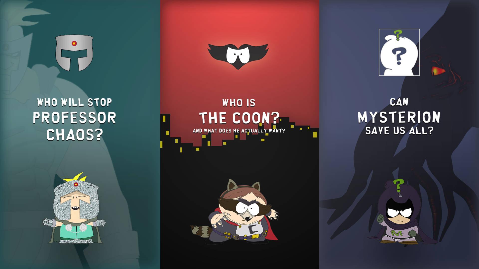 South Park Chaos, Coon, And Mysterion — 1920x1080 wallpaper
