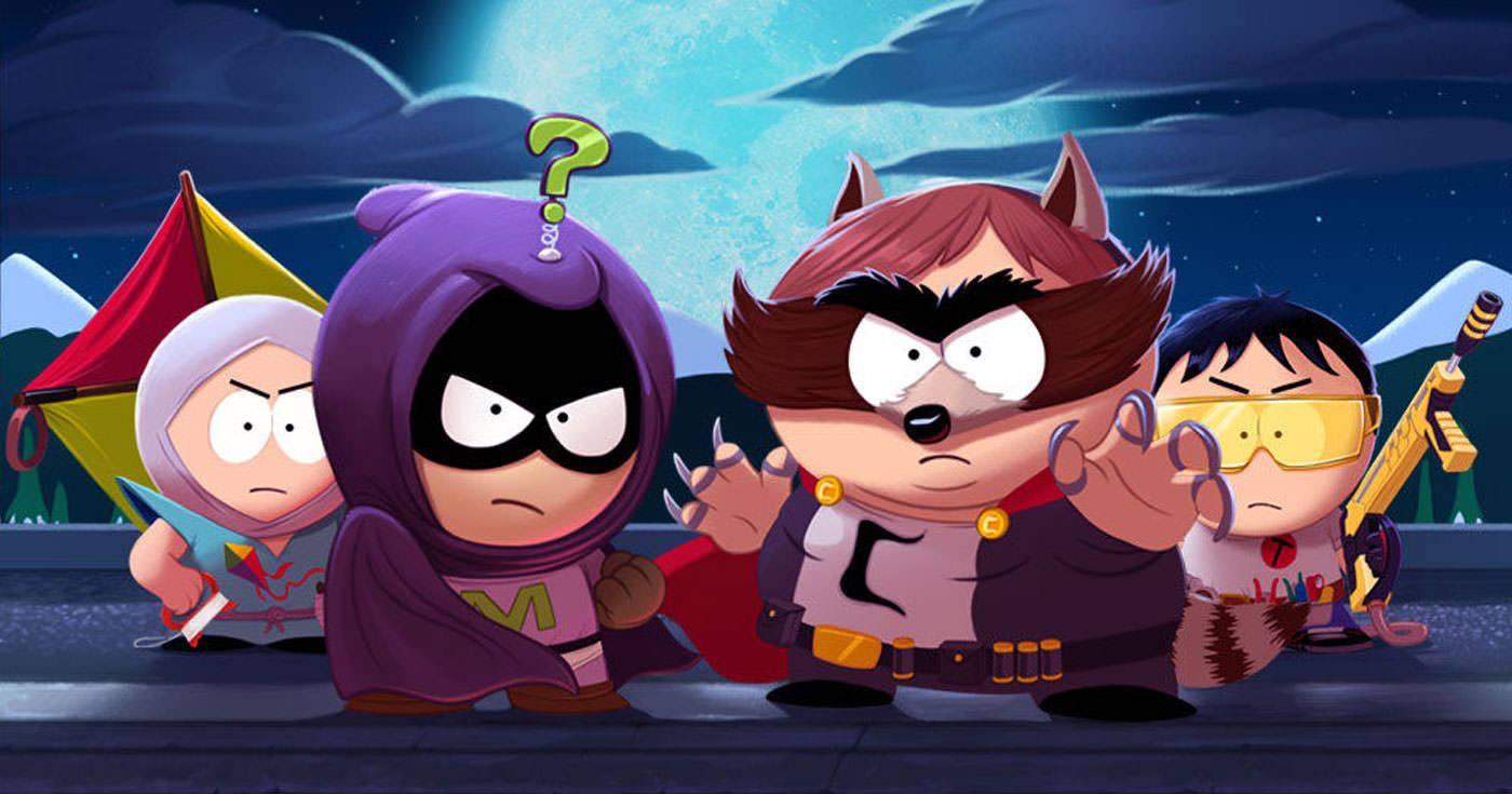 South Park Characters Super Hero Form — 1400x735 wallpaper