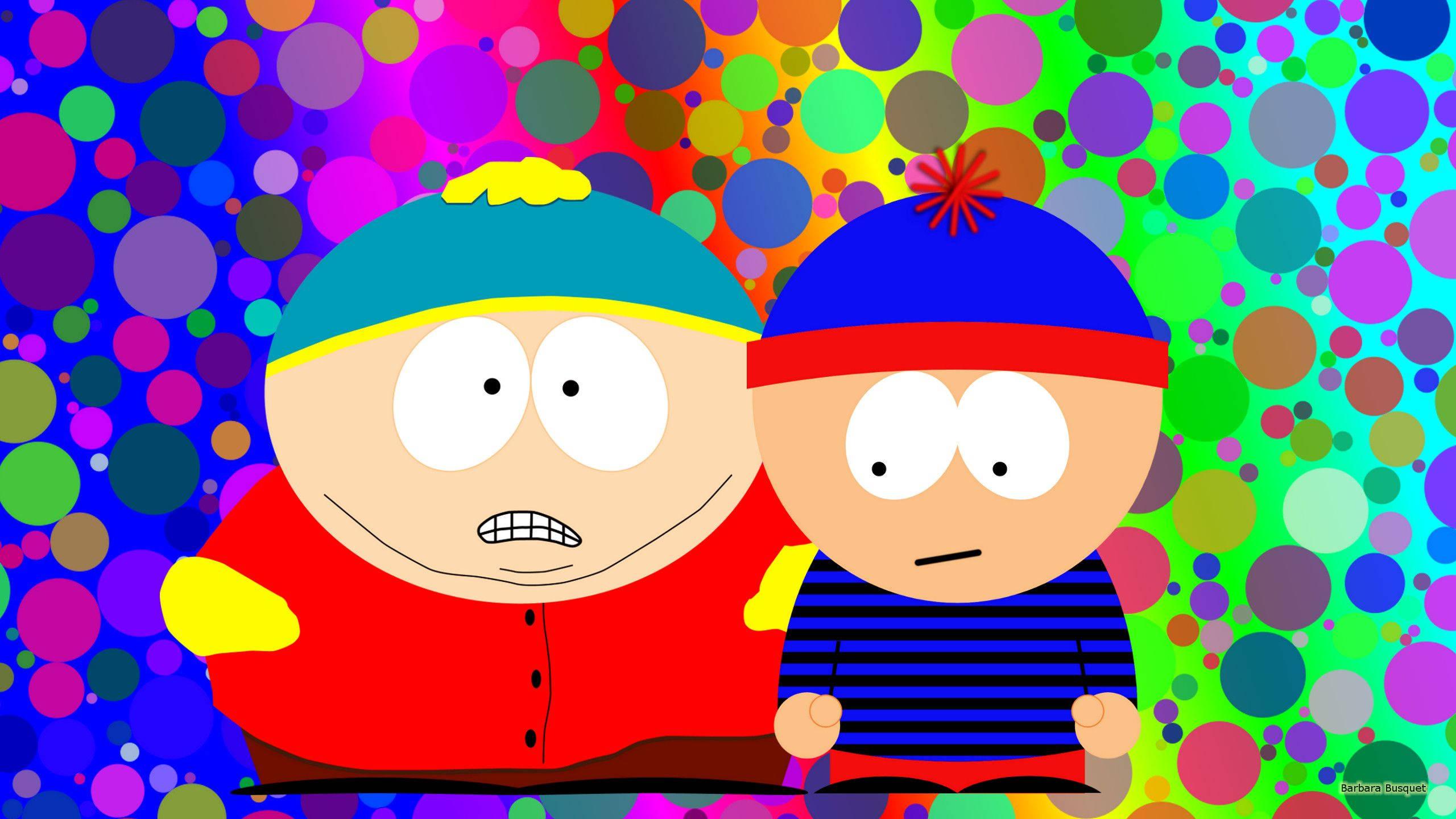 South Park In Colorful Background — 2560x1440 wallpaper