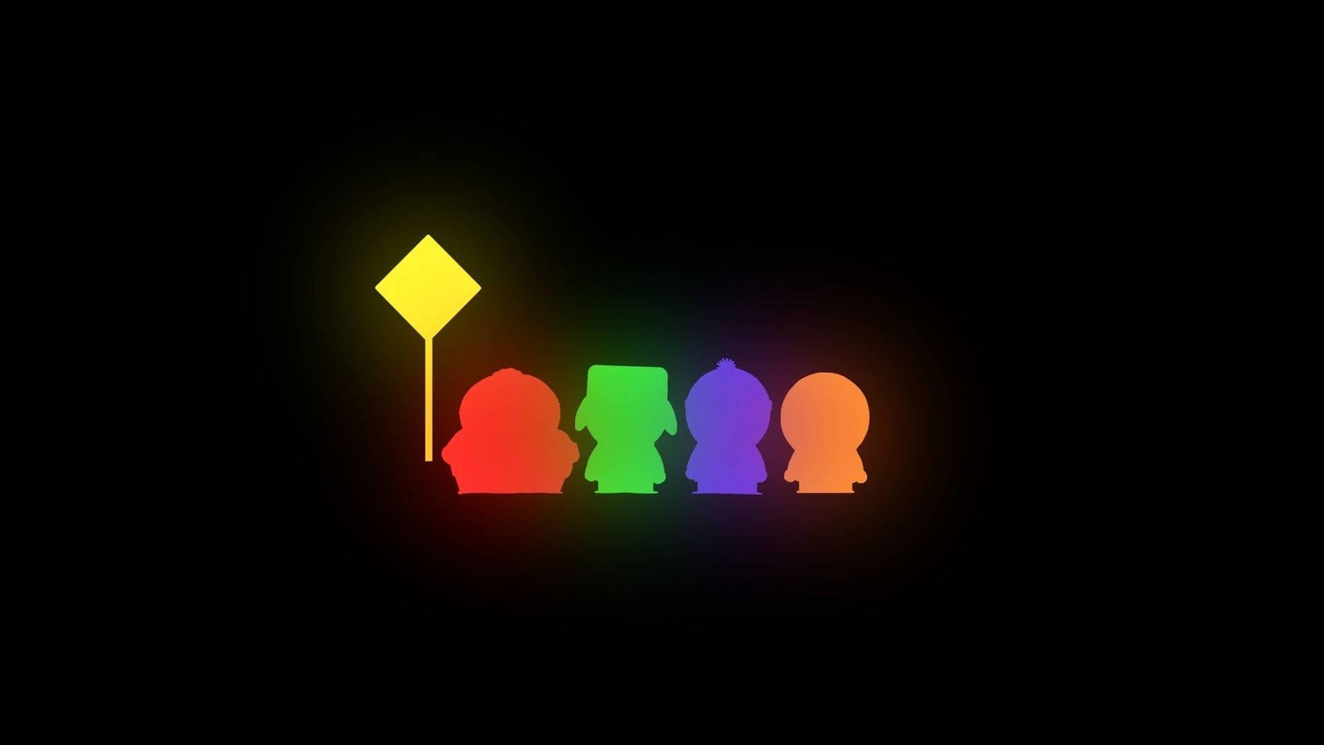 South Park Main Characters Logo — 1920x1080 wallpaper