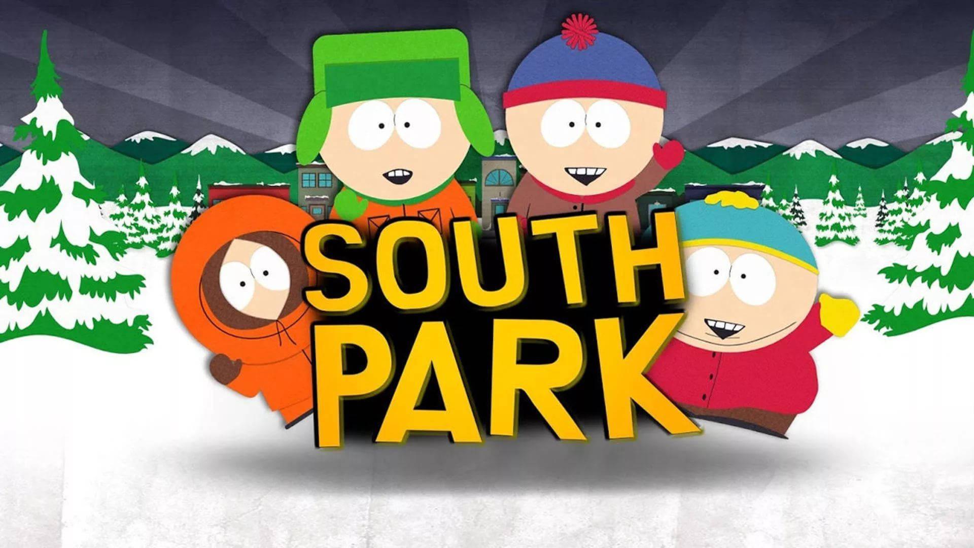 South Park Main Characters On Snow — 1920x1080 wallpaper