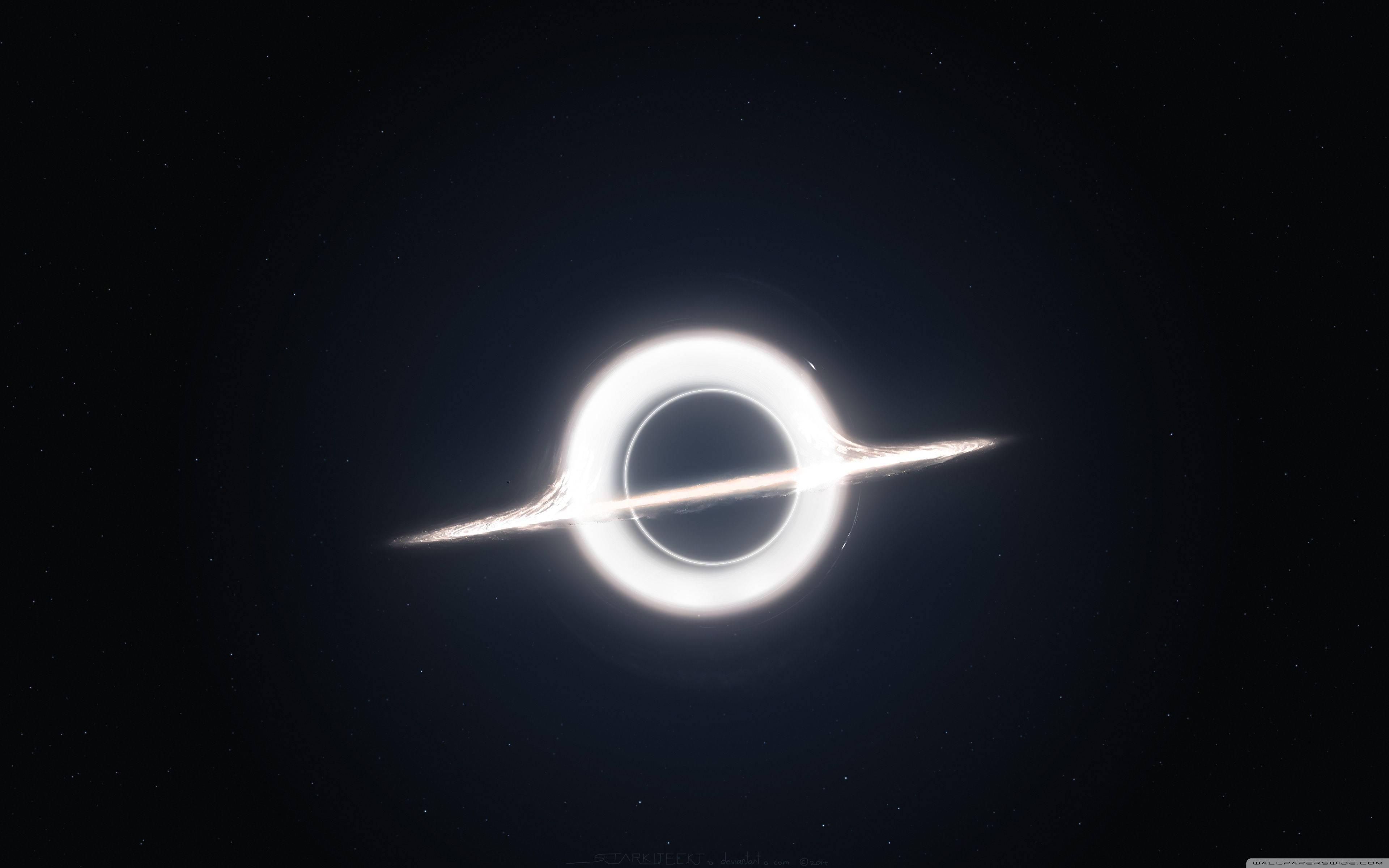 Spherical Bright Black Hole — 3840x2400 wallpaper