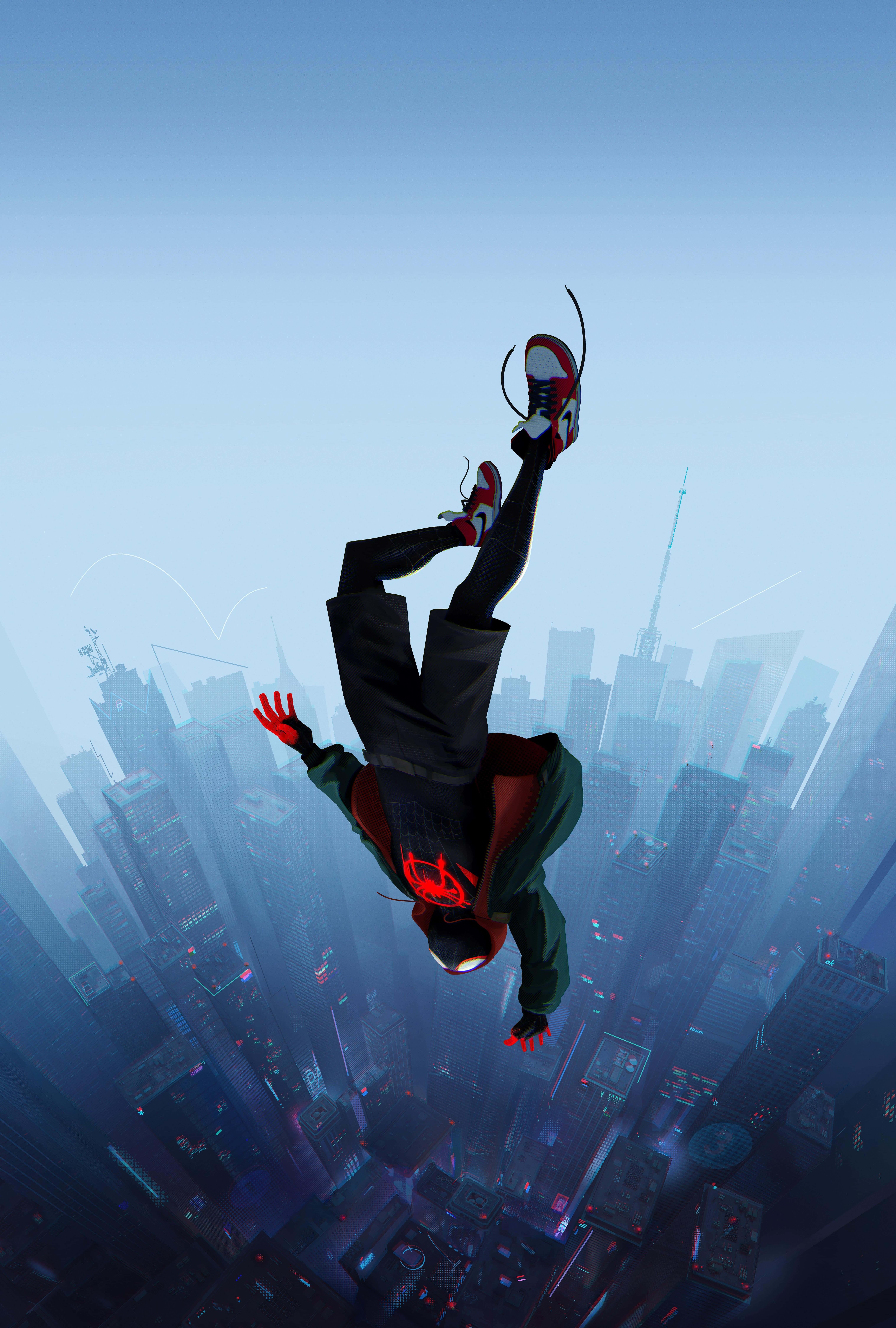 Spider Man Aesthetic Free Fall — 6072x9000 wallpaper