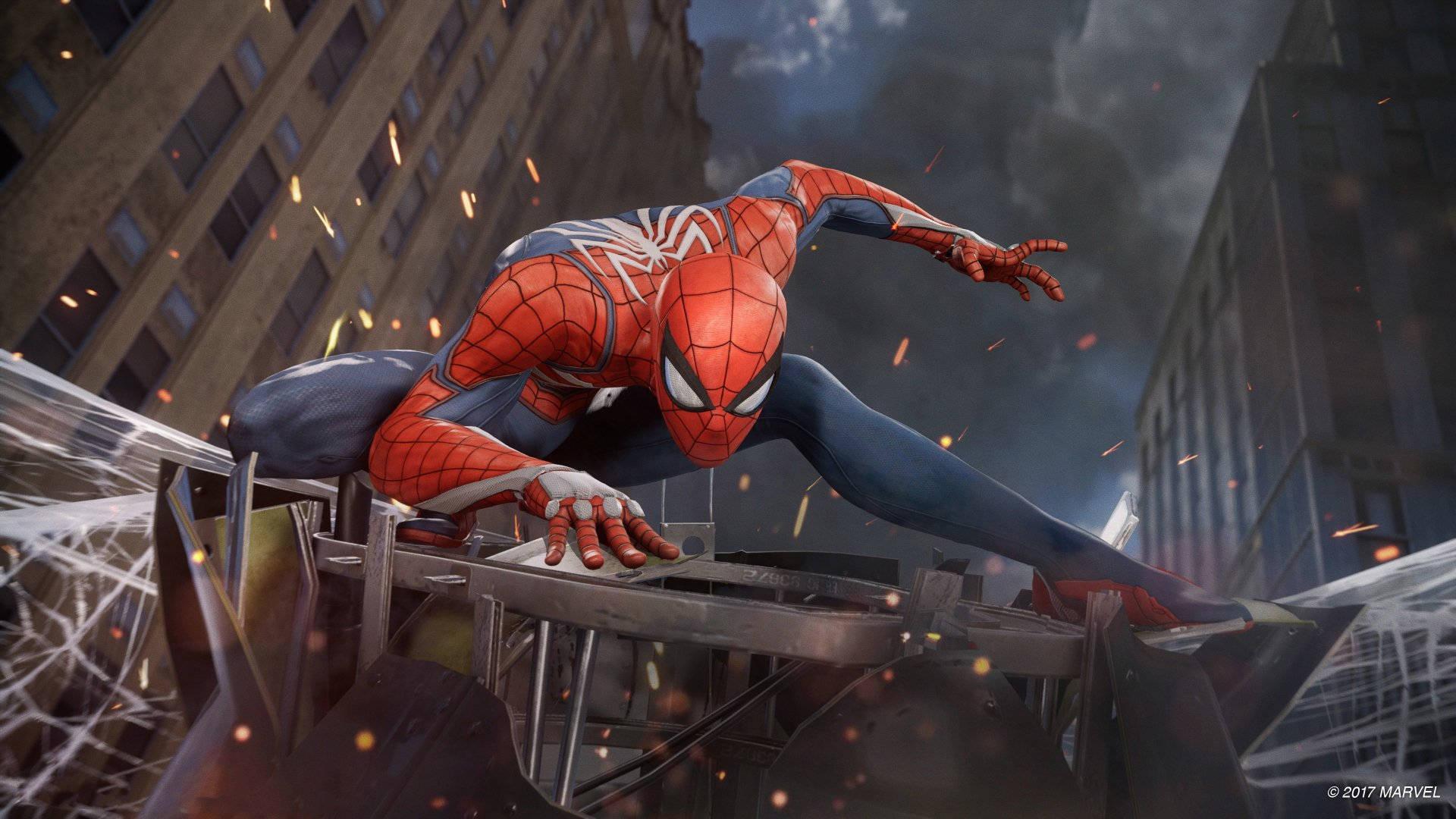 Spider Man At Night 4k — 1920x1080 wallpaper