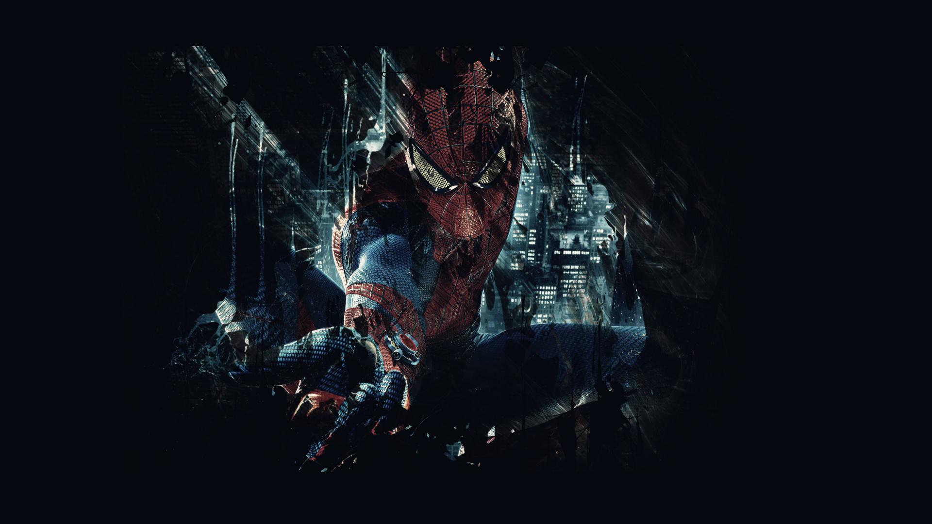 Spider Man Graffiti In Black — 1920x1080 wallpaper