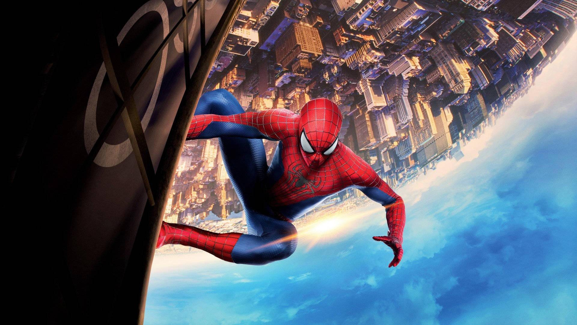 Spider Man Holding On 4k — 1920x1080 wallpaper