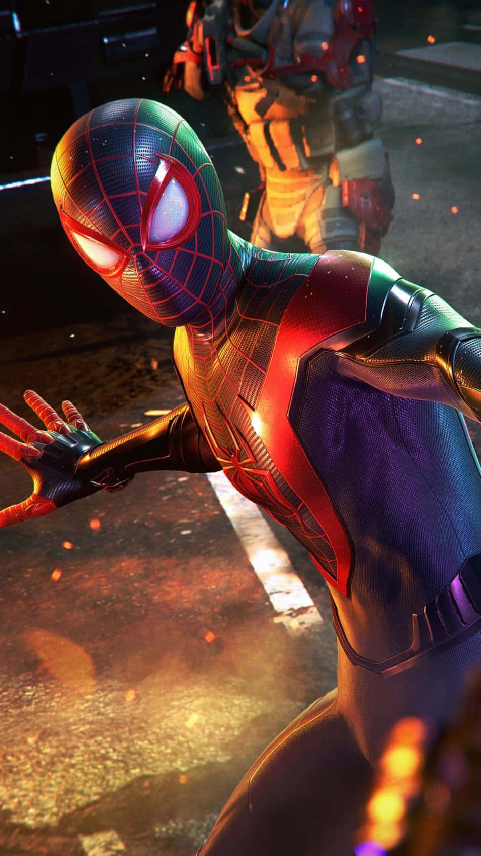 spider man into spider verse screenshot — 950x1689 wallpaper